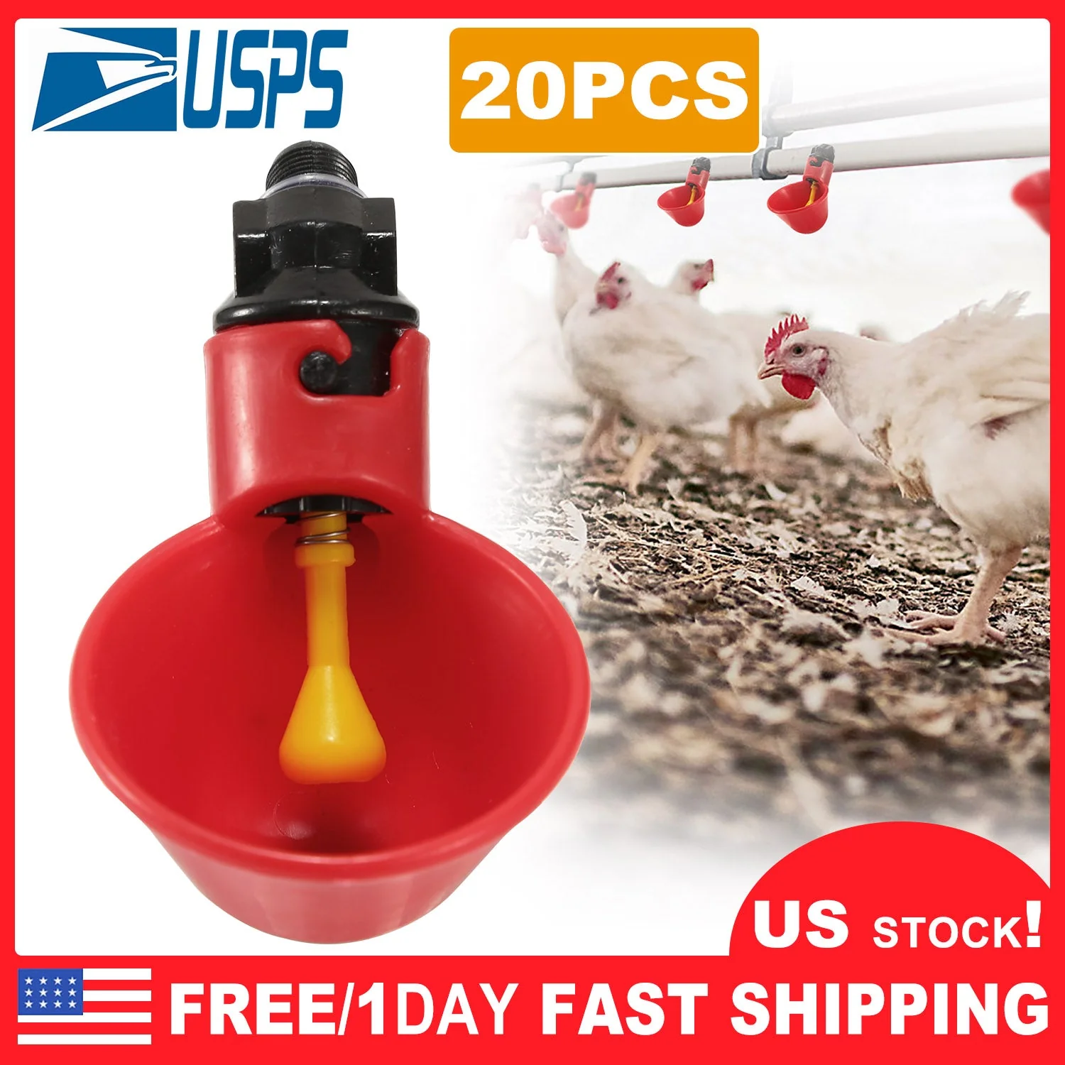 GBruno 20 Pack Chicken Waterer - Image 6