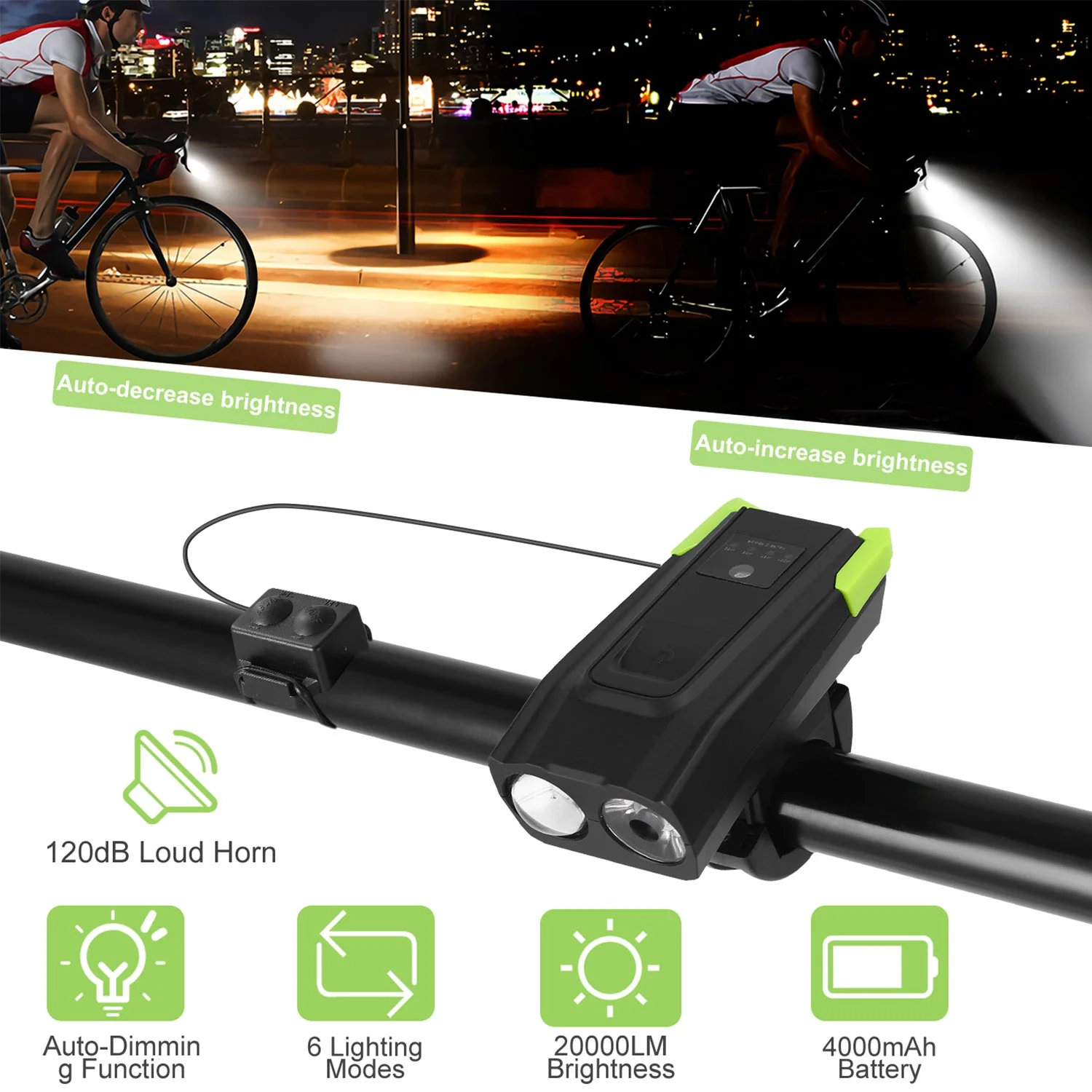 GBruno 20000LM Bike Front Lights Set - Image 3