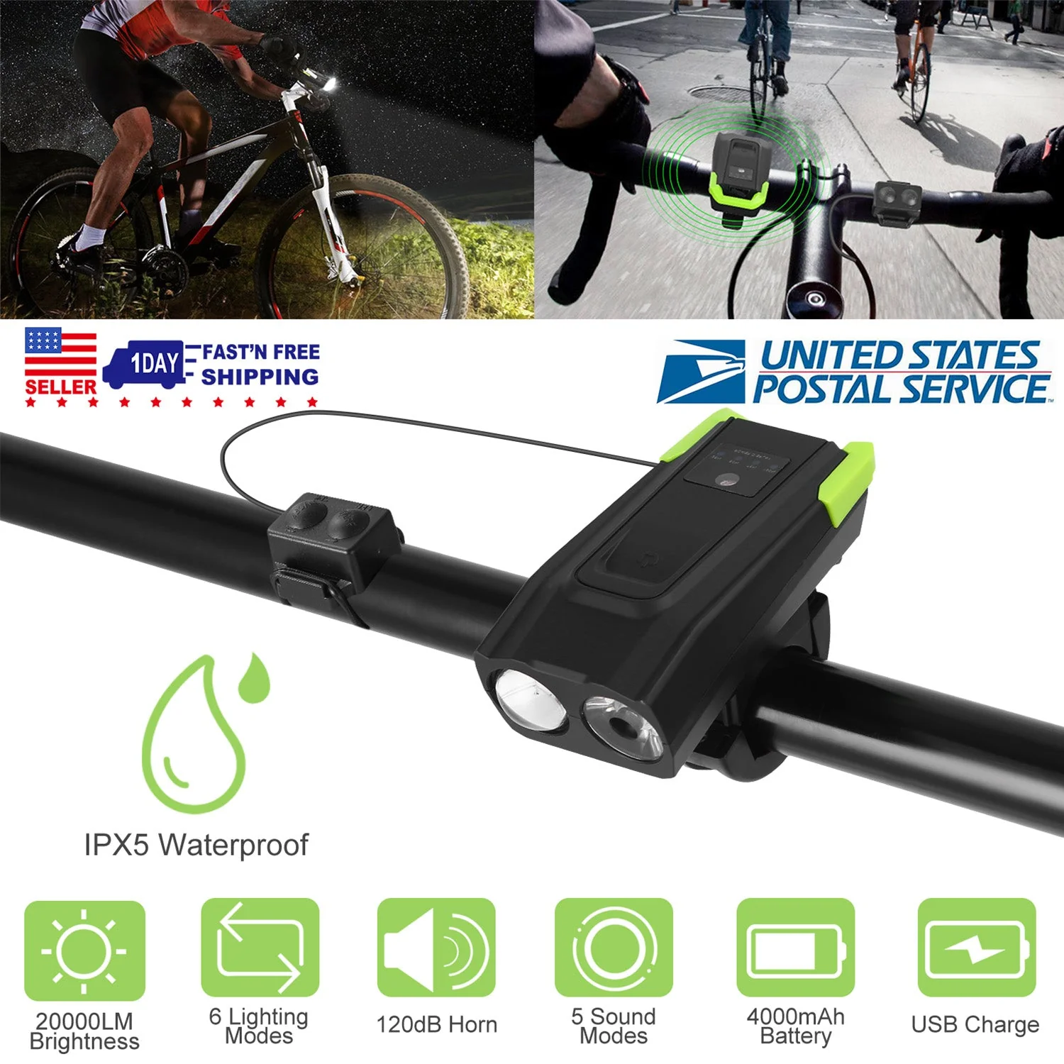 GBruno 20000LM Bike Front Lights Set - Image 4