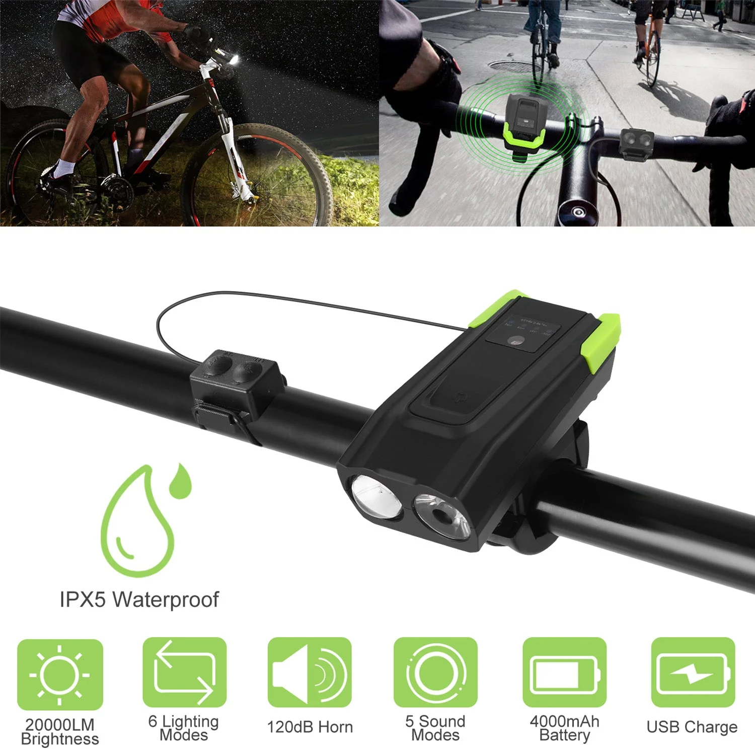 GBruno 20000LM Bike Front Lights Set - Image 5