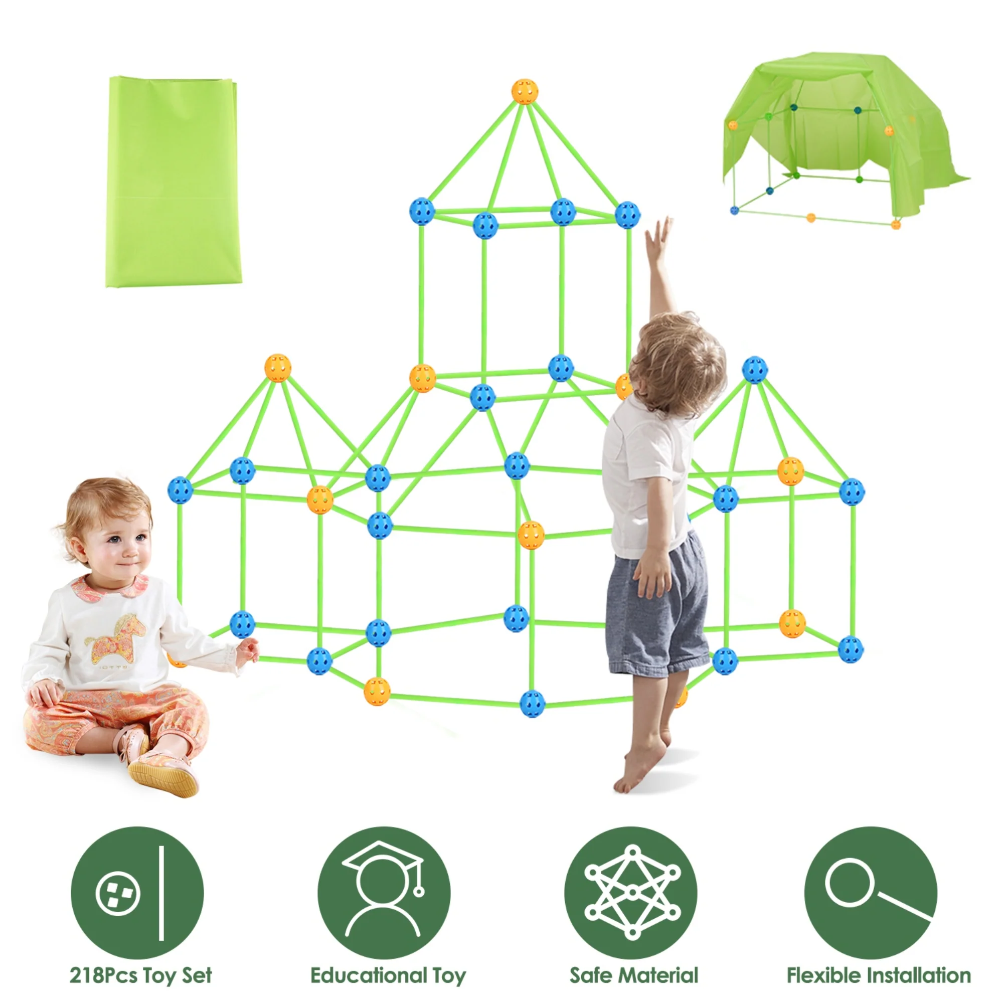 GBruno 218Pcs Building Kit Toy - Image 3