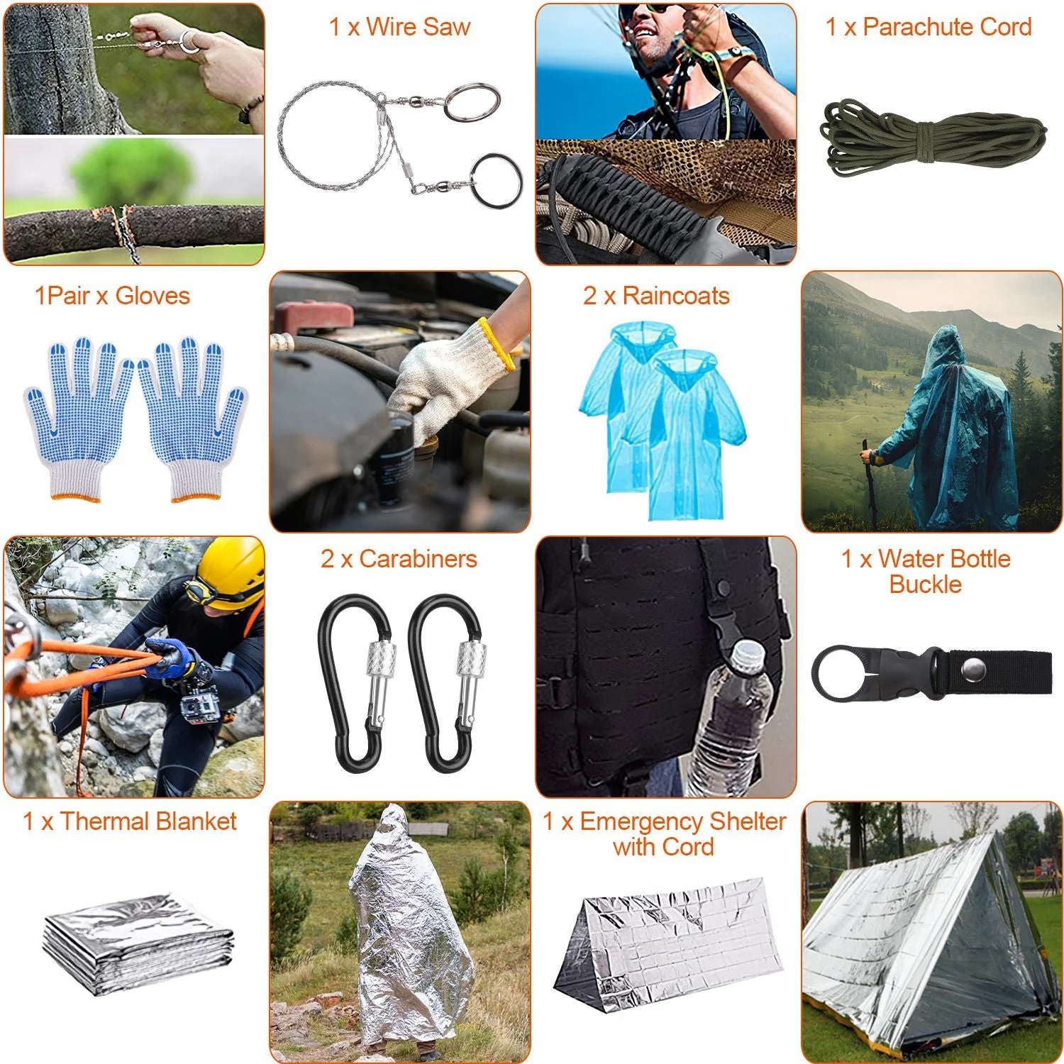 GBruno 25Pcs Survival Kits - Image 3