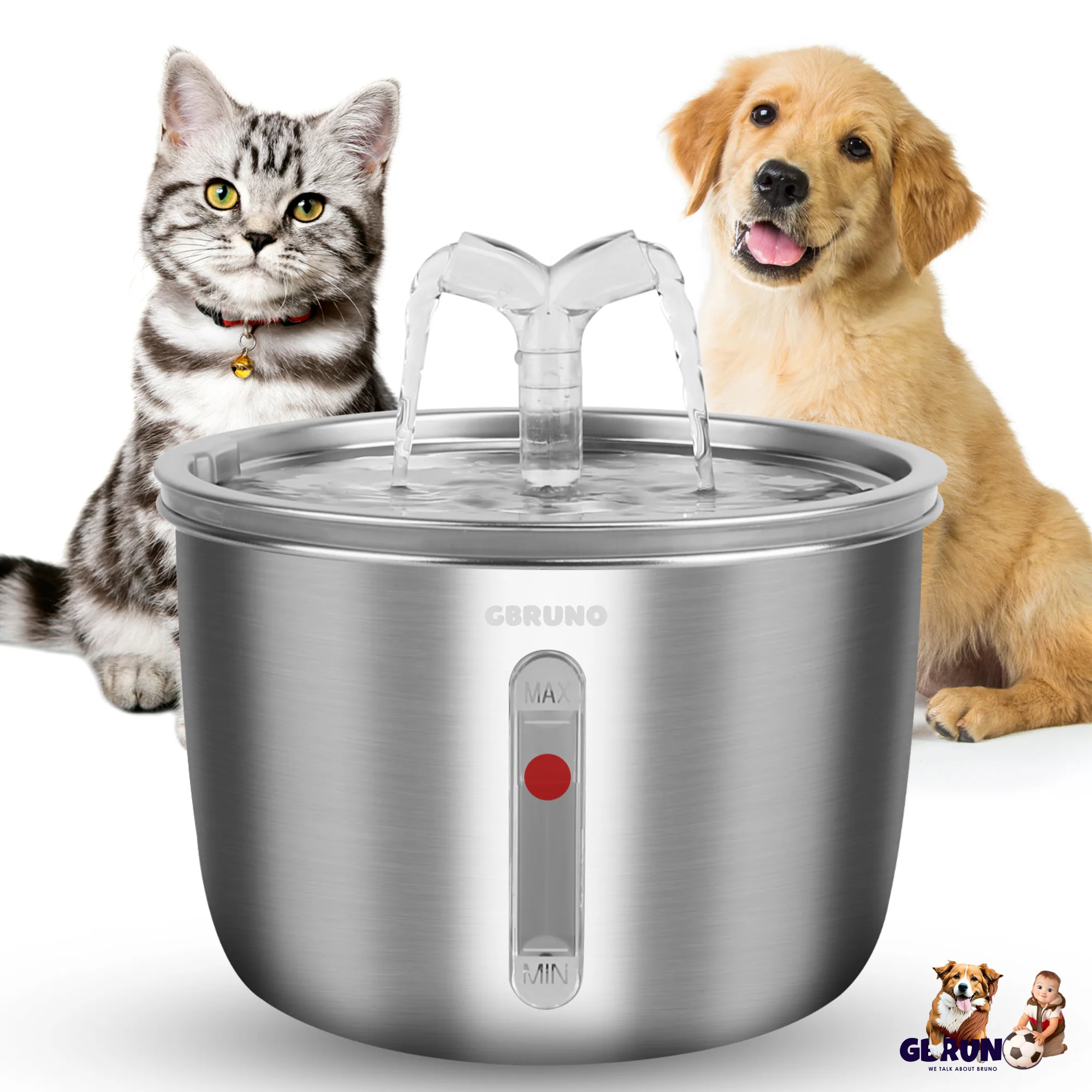GBruno 2L/67.6Oz Automatic Electric Pet Water Fountain - Image 6