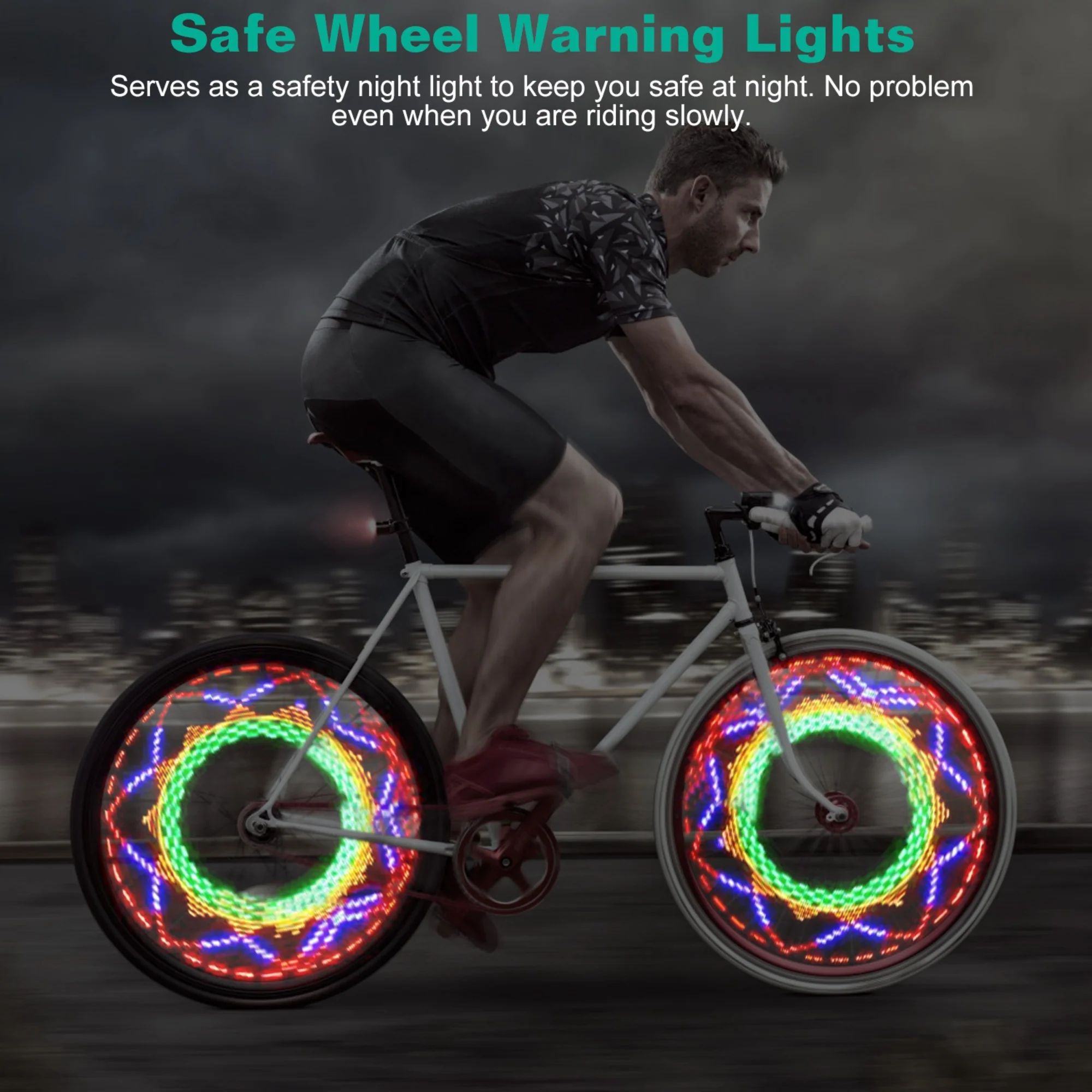 GBruno 2Pcs 32LEDs Patterns Cycling Lights - Image 6