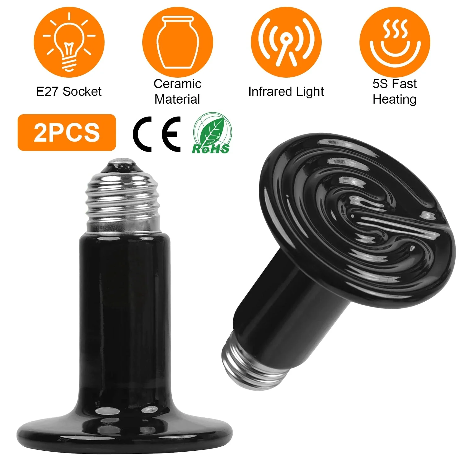 GBruno 2Pcs Ceramic Heat Lamp - Image 2