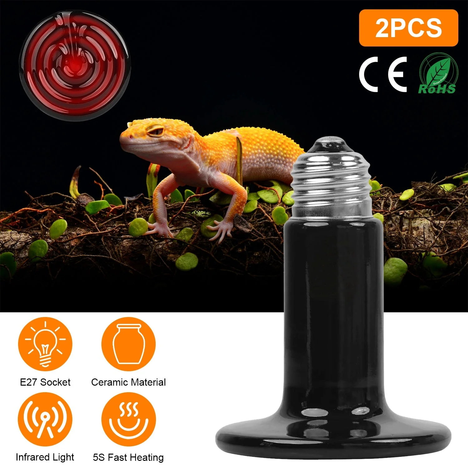 GBruno 2Pcs Ceramic Heat Lamp - Image 3