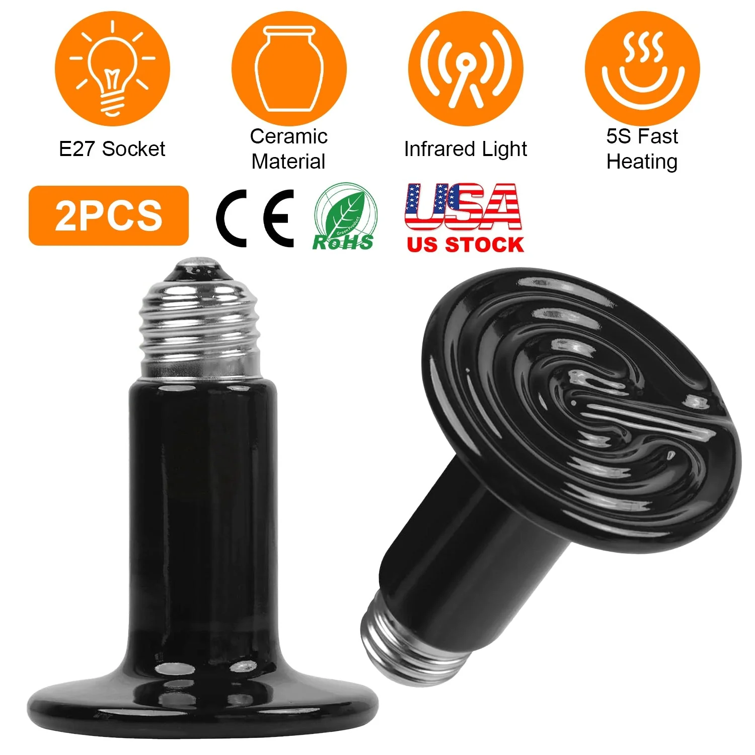 GBruno 2Pcs Ceramic Heat Lamp - Image 4