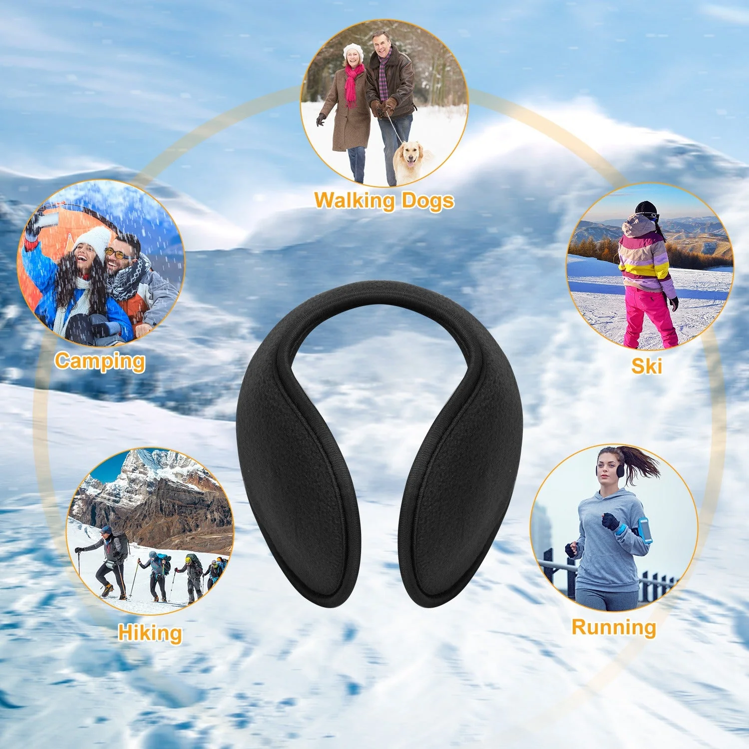 GBruno 2Pcs Ear Warmers Unisex - Image 2