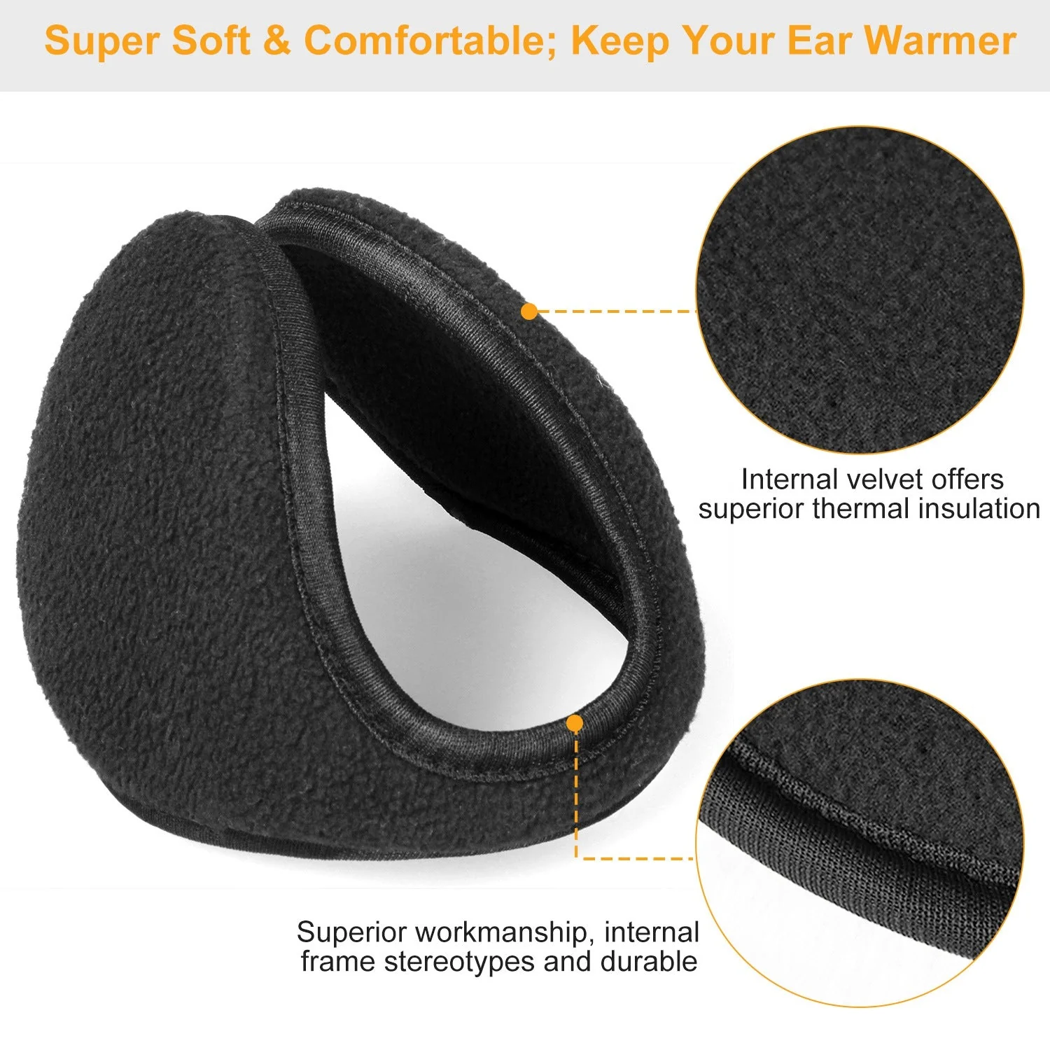 GBruno 2Pcs Ear Warmers Unisex - Image 3