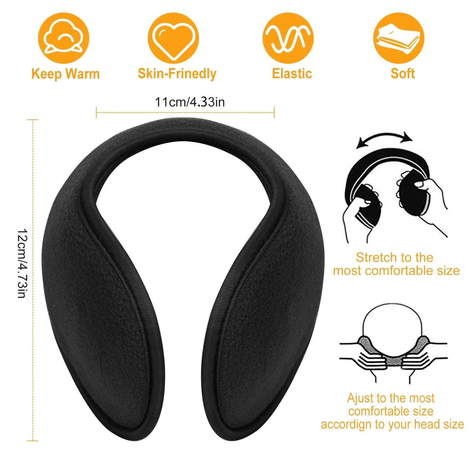 GBruno 2Pcs Ear Warmers Unisex - Image 4