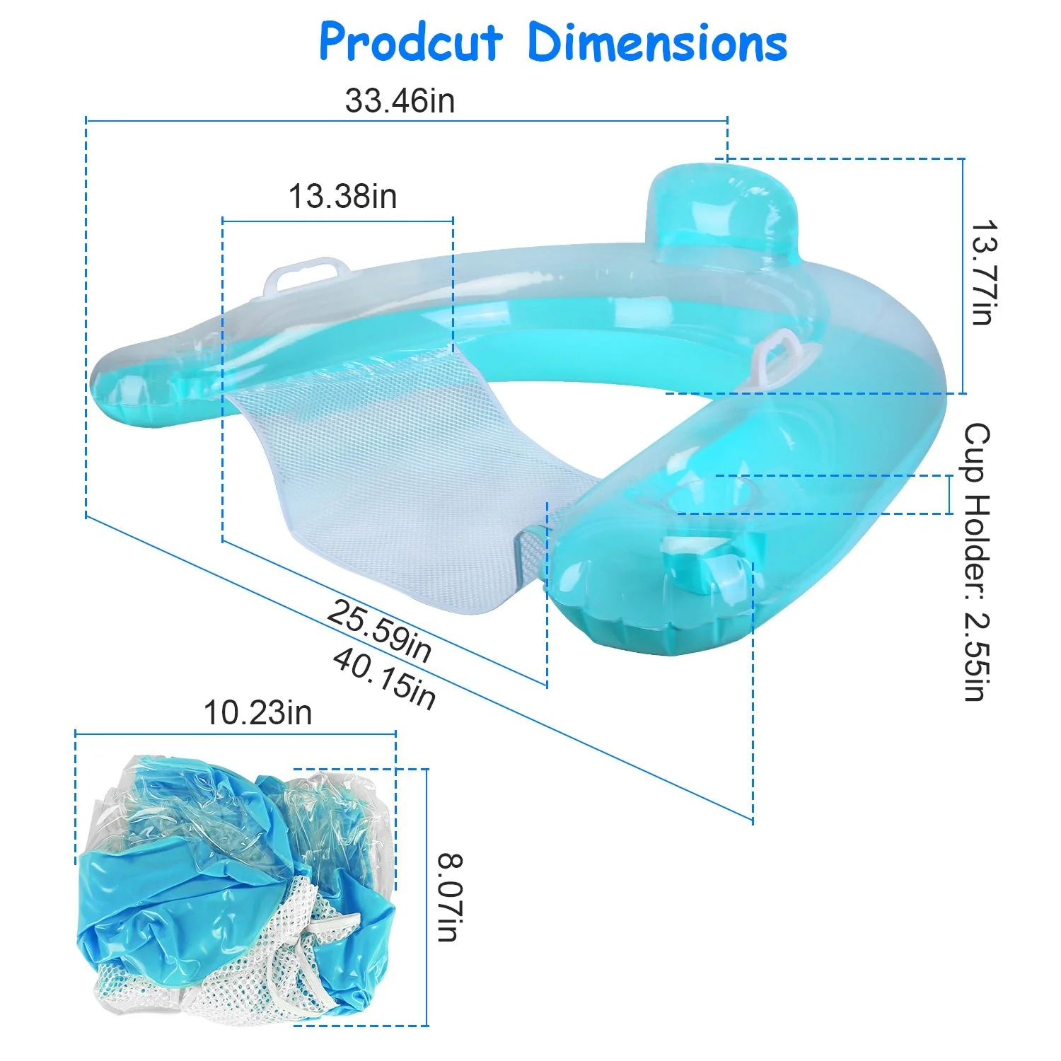 GBruno 2Pcs Inflatable Float Pool Chair - Image 3