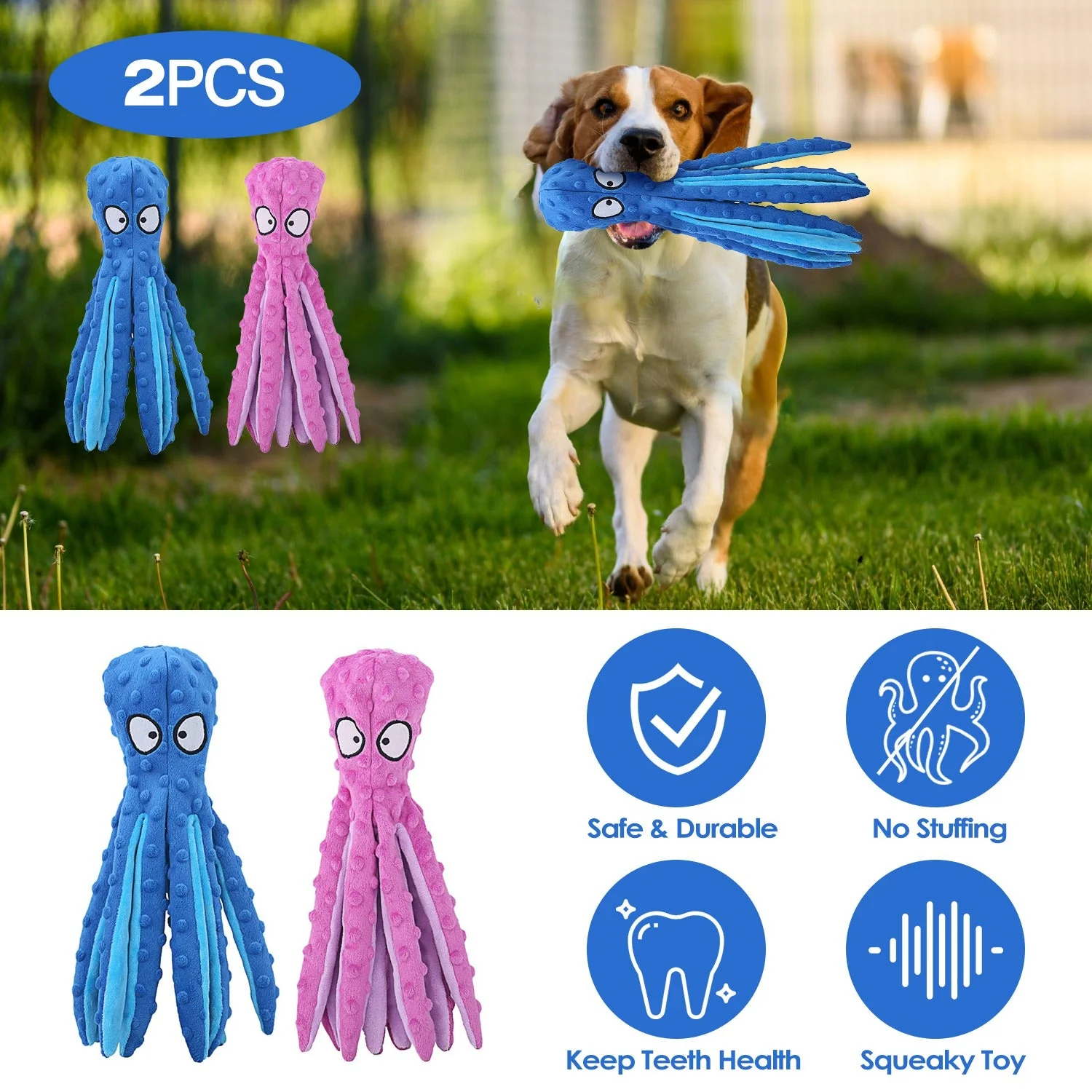 GBruno 2Pcs Squeaky Dog Toys - Image 2
