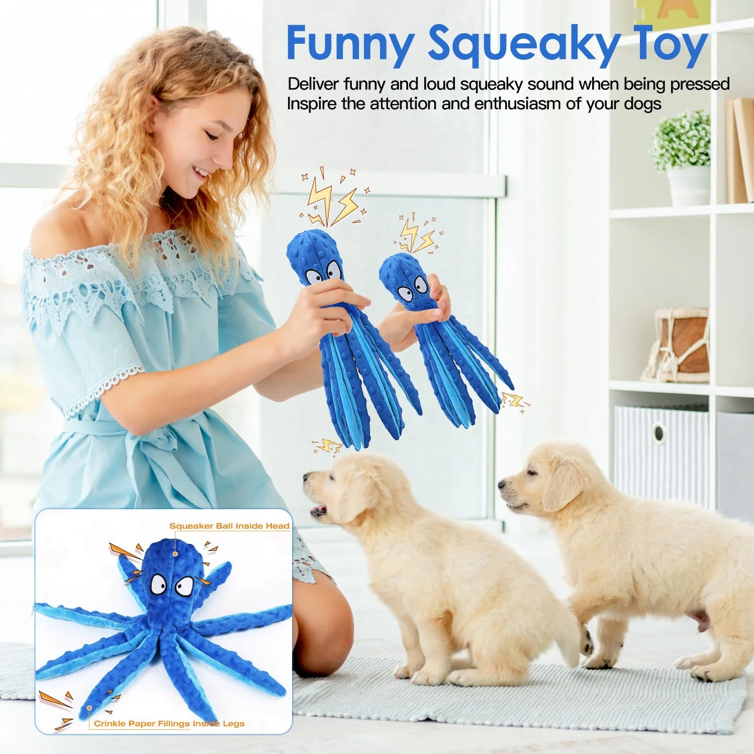 GBruno 2Pcs Squeaky Dog Toys - Image 4
