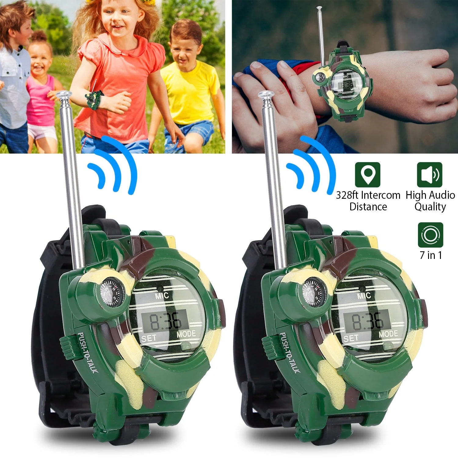 GBruno 2Pcs Walkie Talkies Watches Toy - Image 4