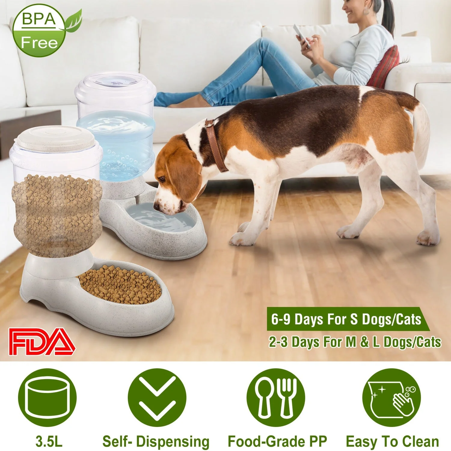 GBruno 3.5L/1Gal Pet Water Dispenser - Image 7