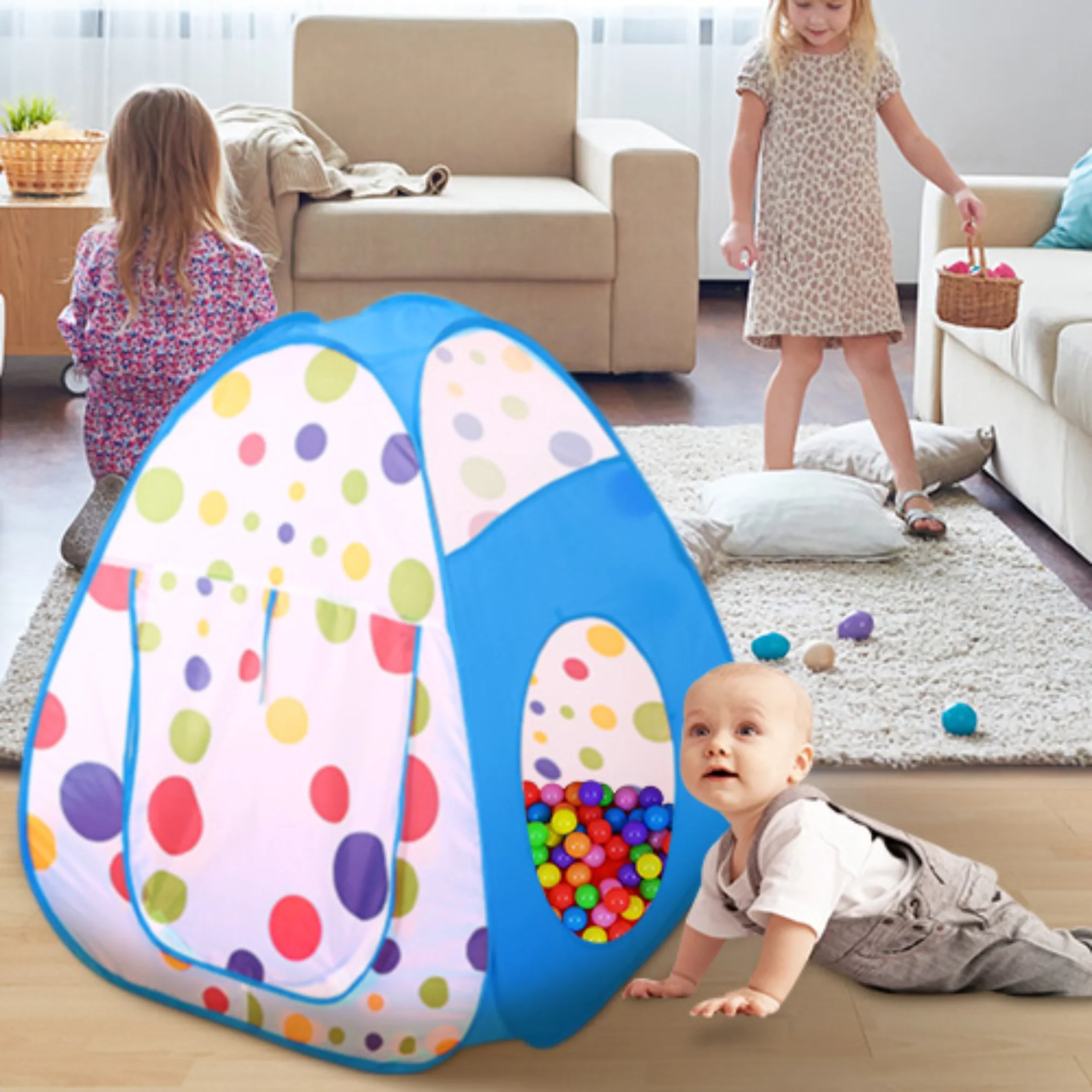 GBruno 3 In 1 Child Crawl Tunnel Tent - Image 3