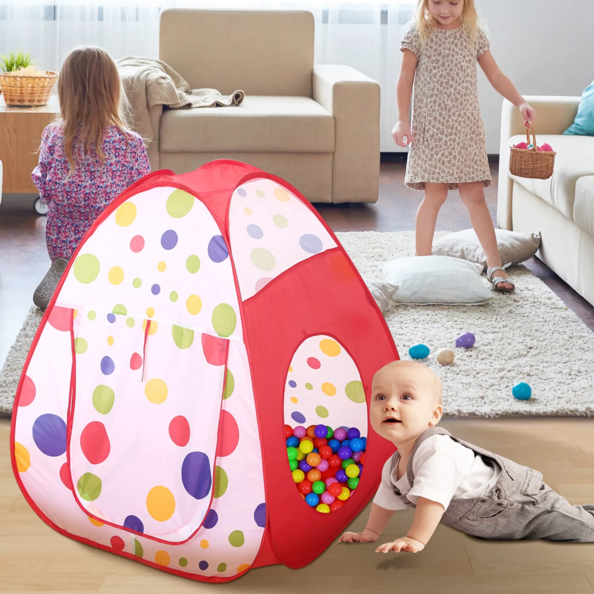 GBruno 3 In 1 Child Crawl Tunnel Tent - Image 4