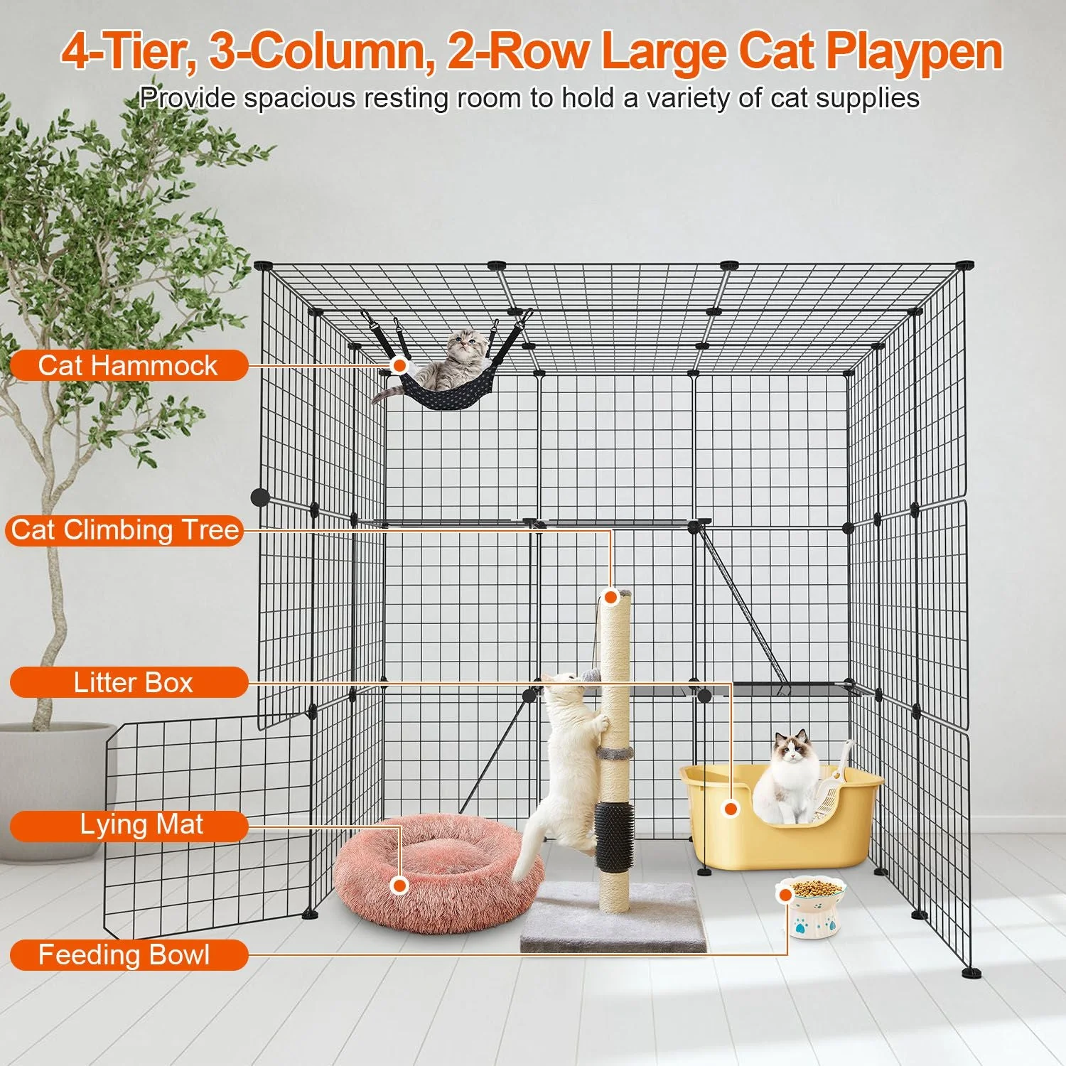 GBruno 3 Tier Large Cat Cage - Image 4