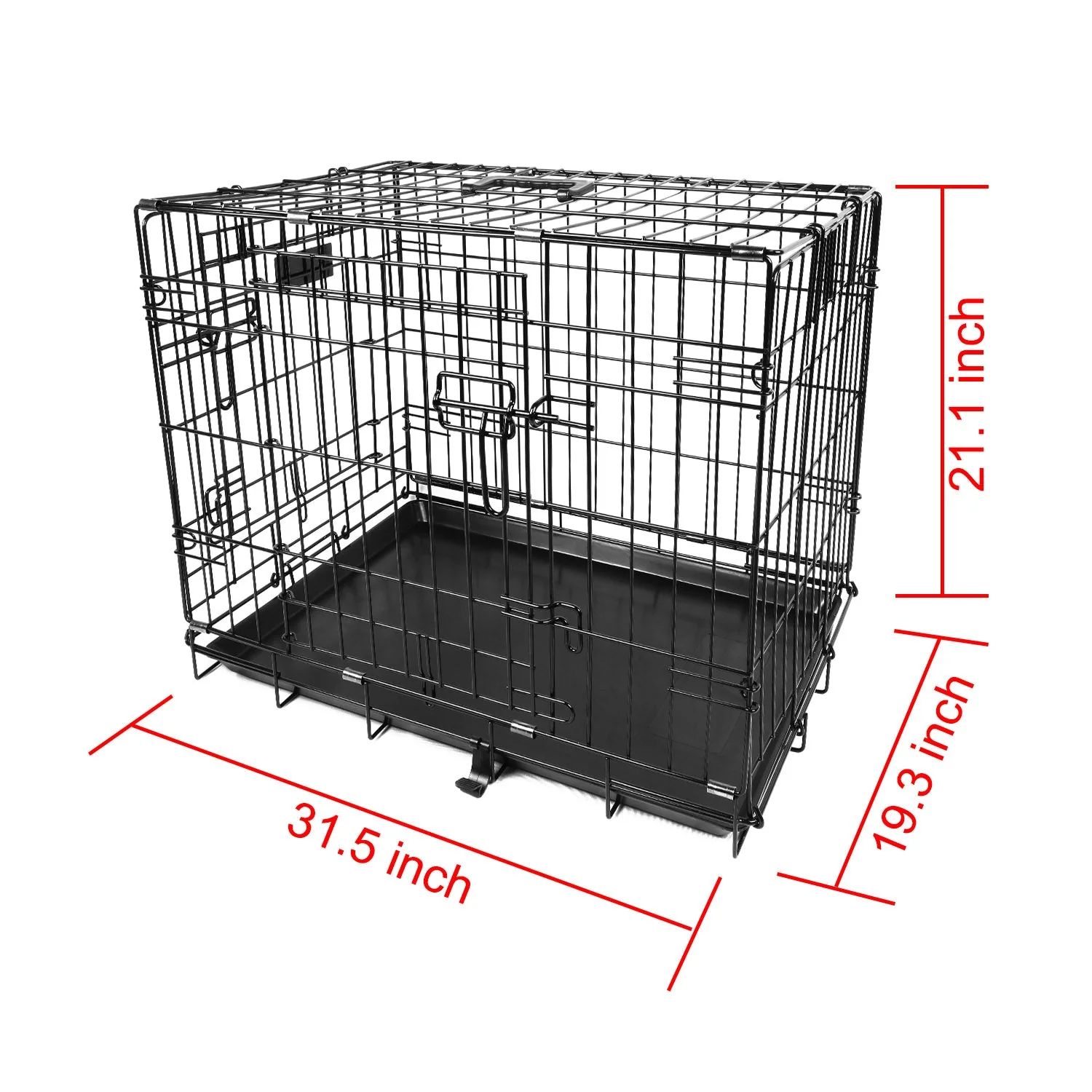 GBruno 30inches Dogs Crate Folding Metal - Image 3