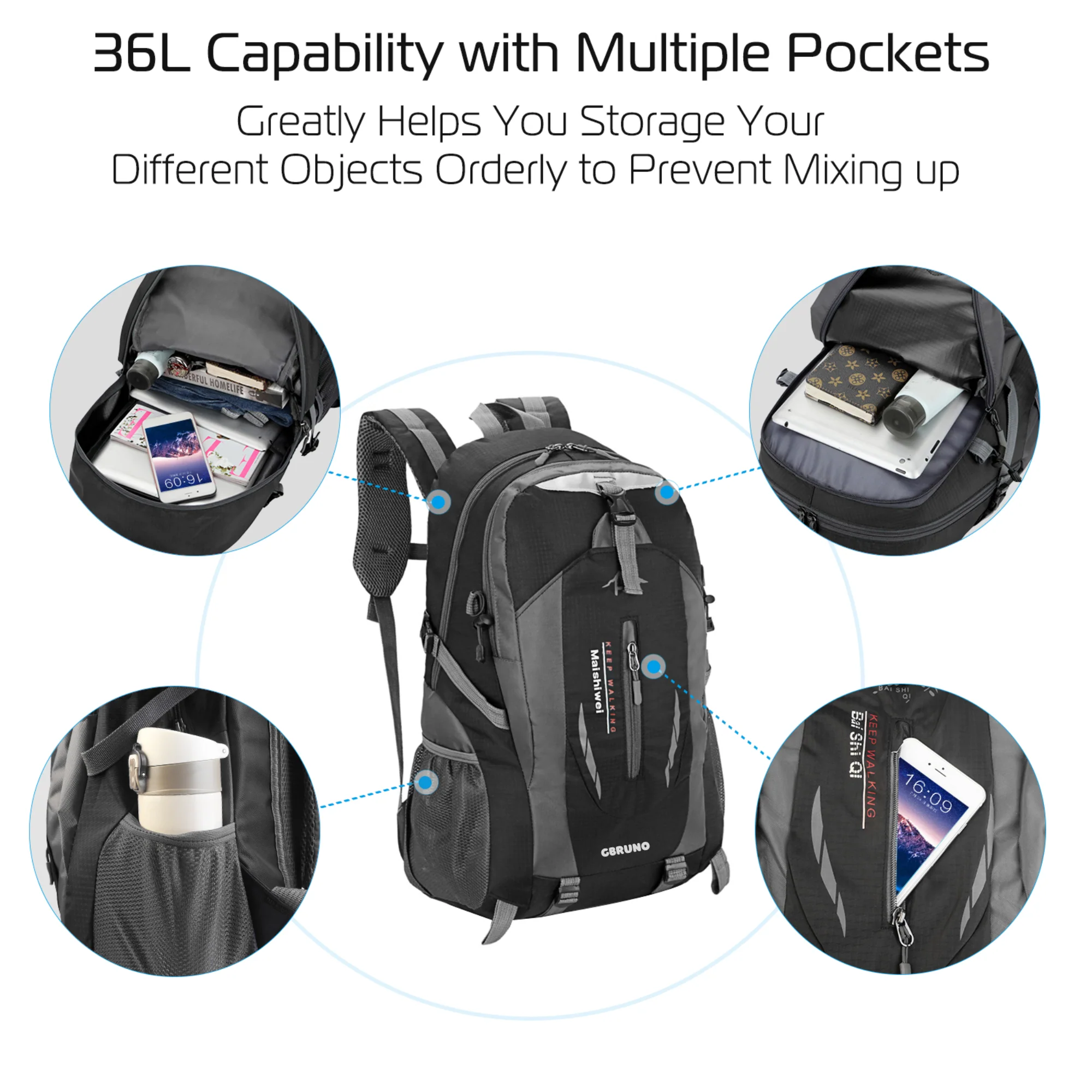 GBruno 36L Outdoor Backpack - Image 2
