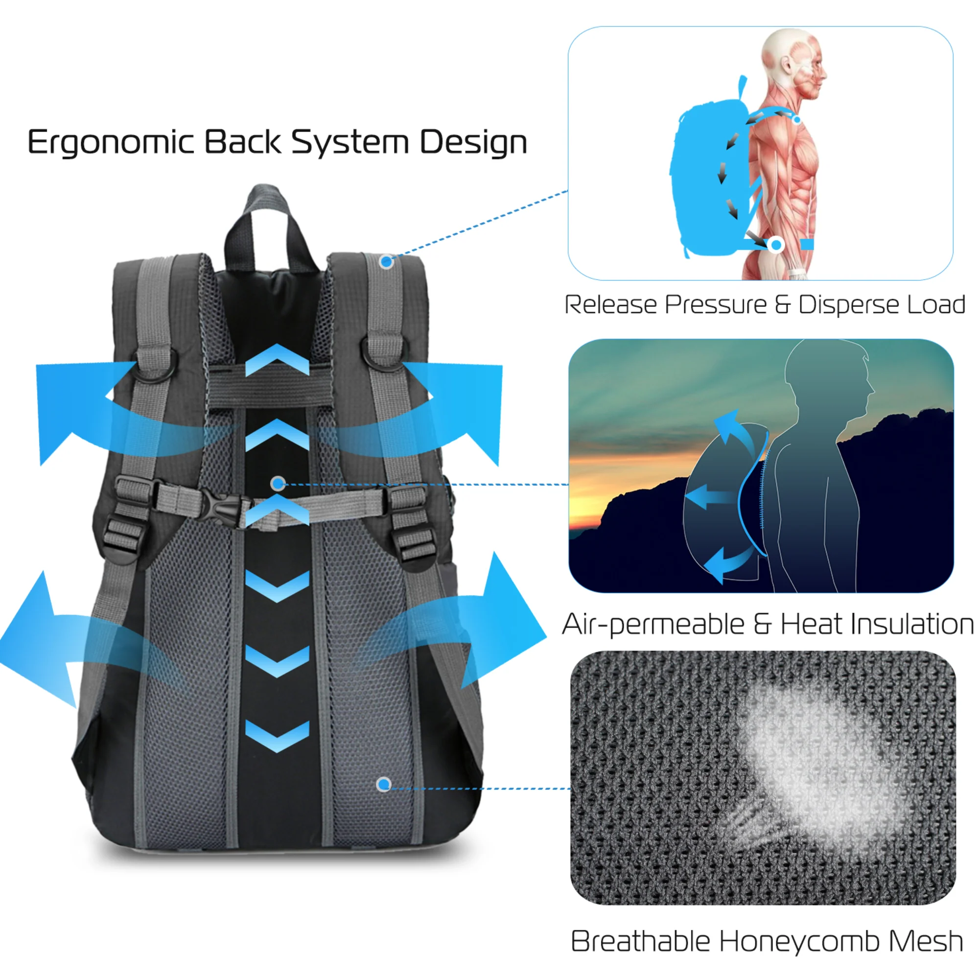 GBruno 36L Outdoor Backpack - Image 3