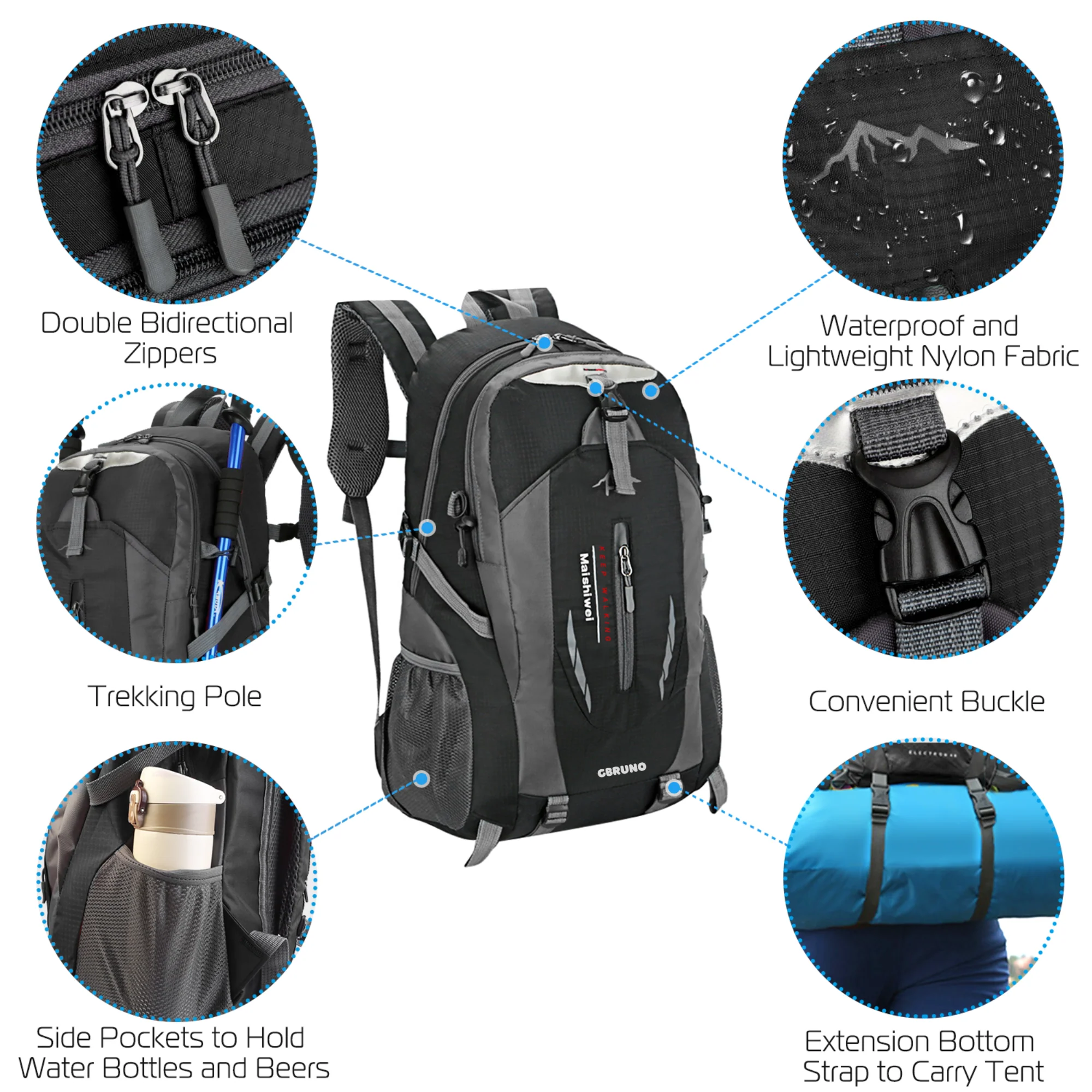 GBruno 36L Outdoor Backpack - Image 4