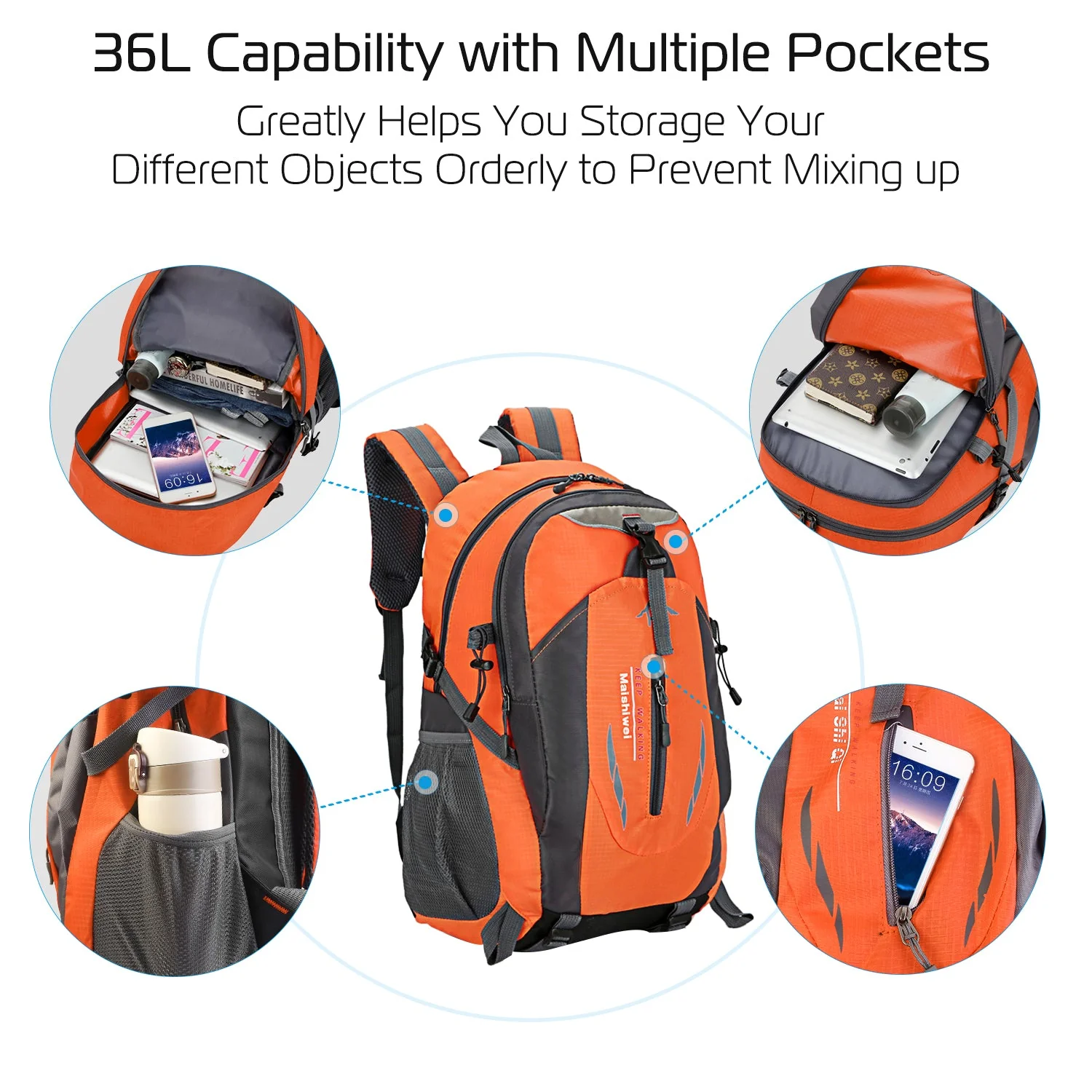 GBruno 36L Outdoor Backpack Waterproof - Image 5