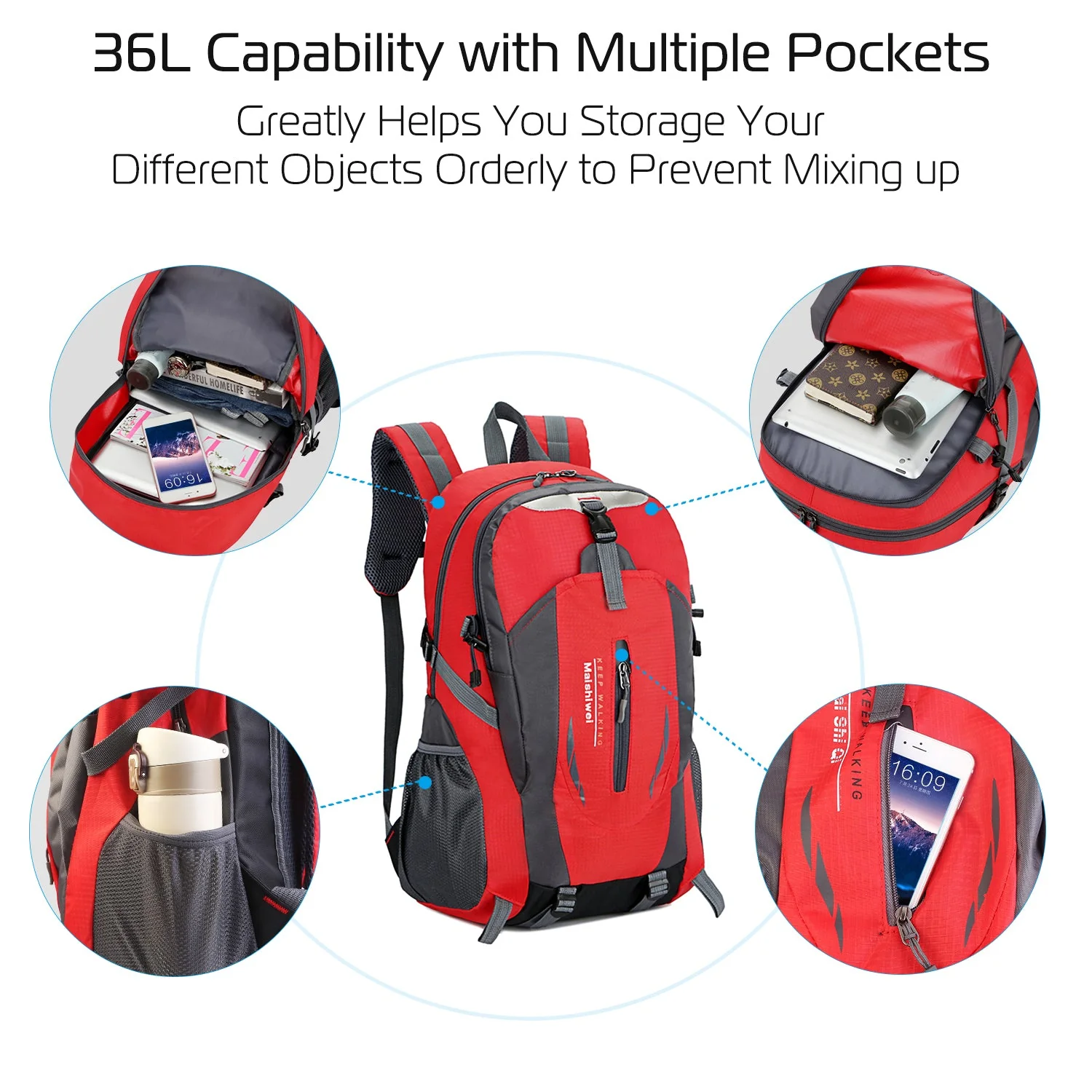 GBruno 36L Outdoor Backpack Waterproof - Image 5
