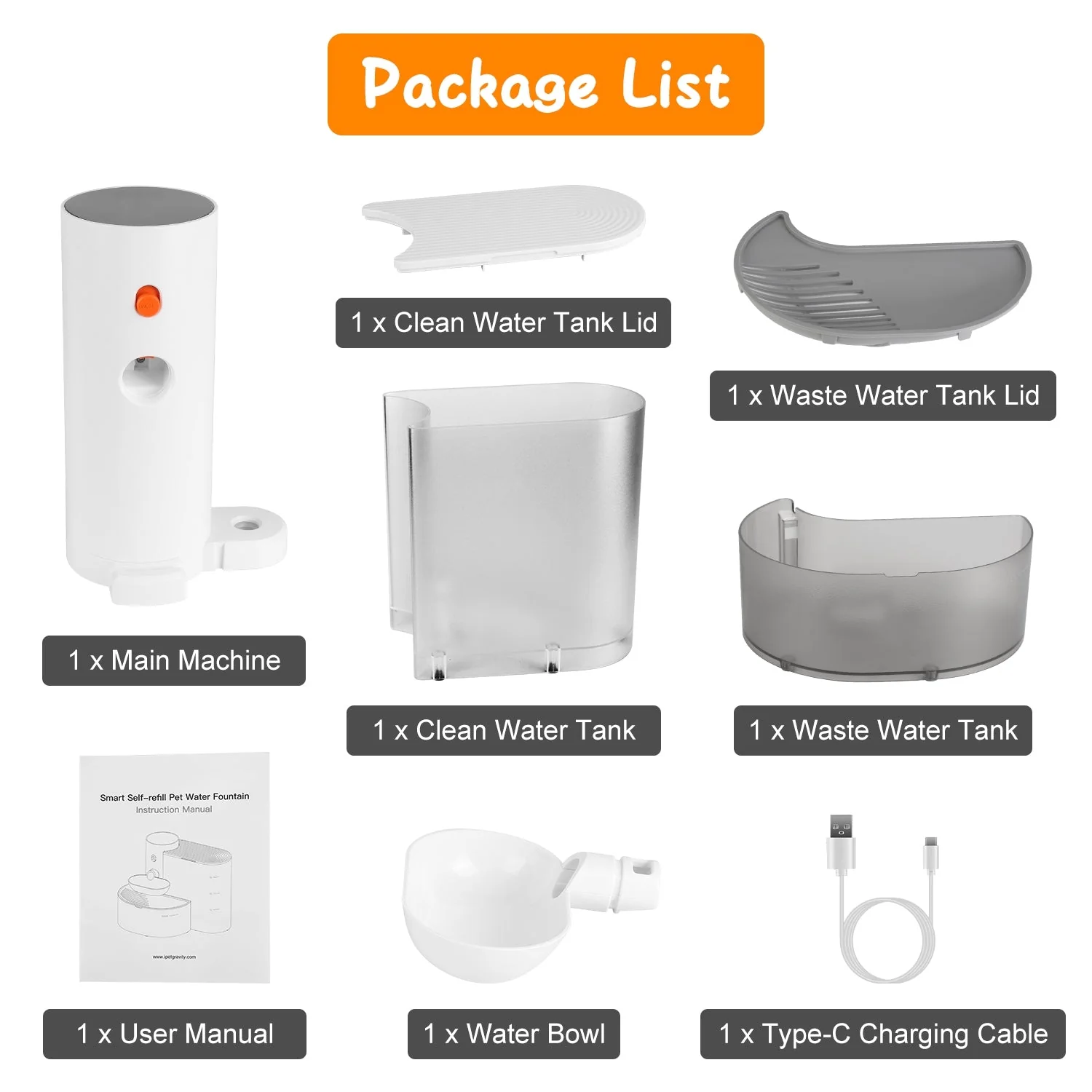 GBruno 3L Cordless Pet Water Fountain with Timer - Image 8
