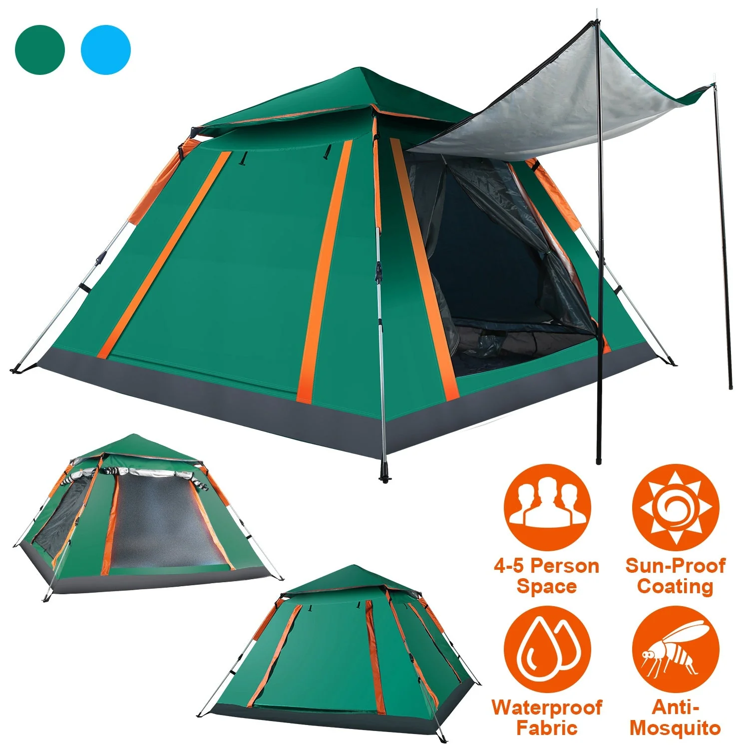 GBruno 4-5 Person Camping Tent - Image 2