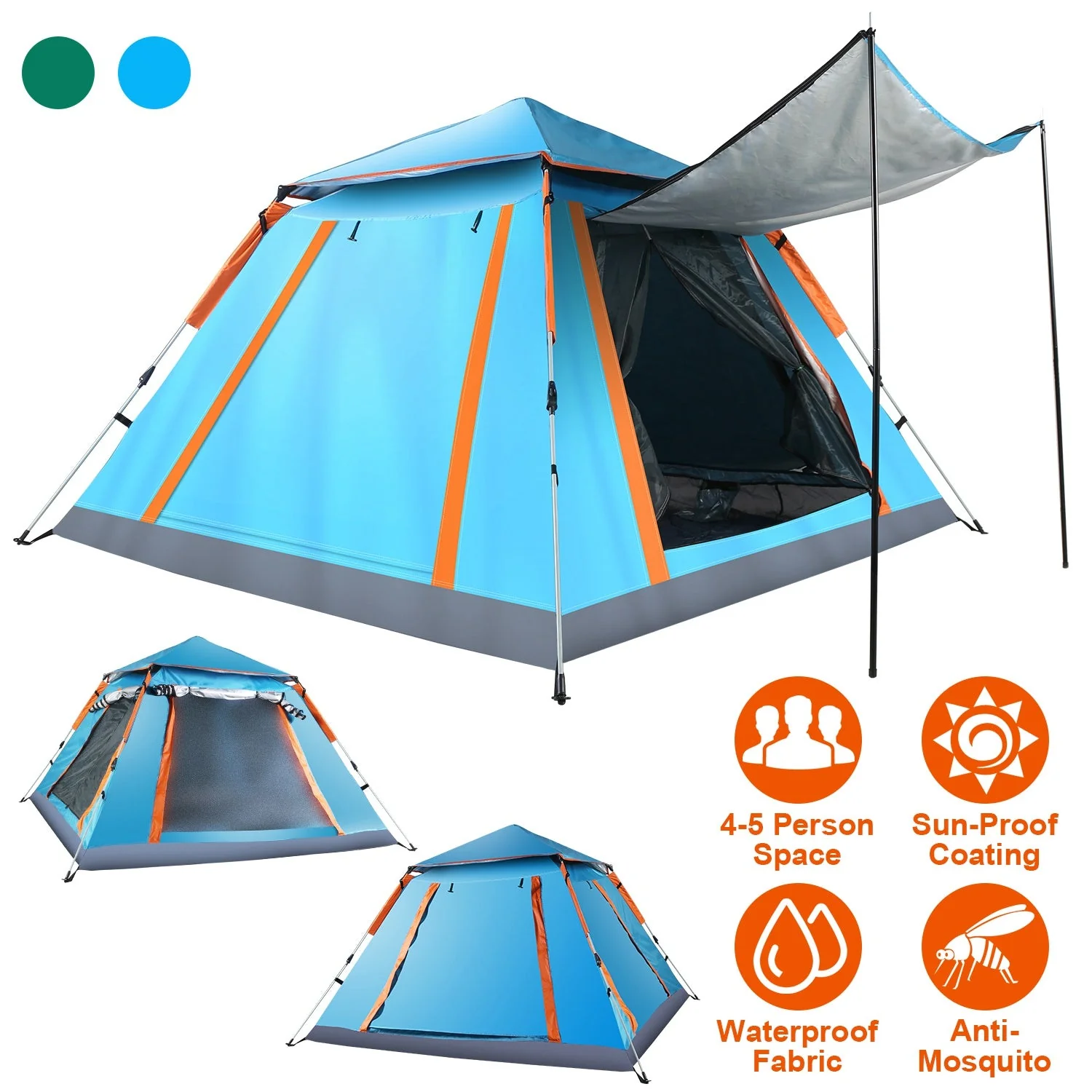 GBruno 4-5 Person Camping Tent - Image 2