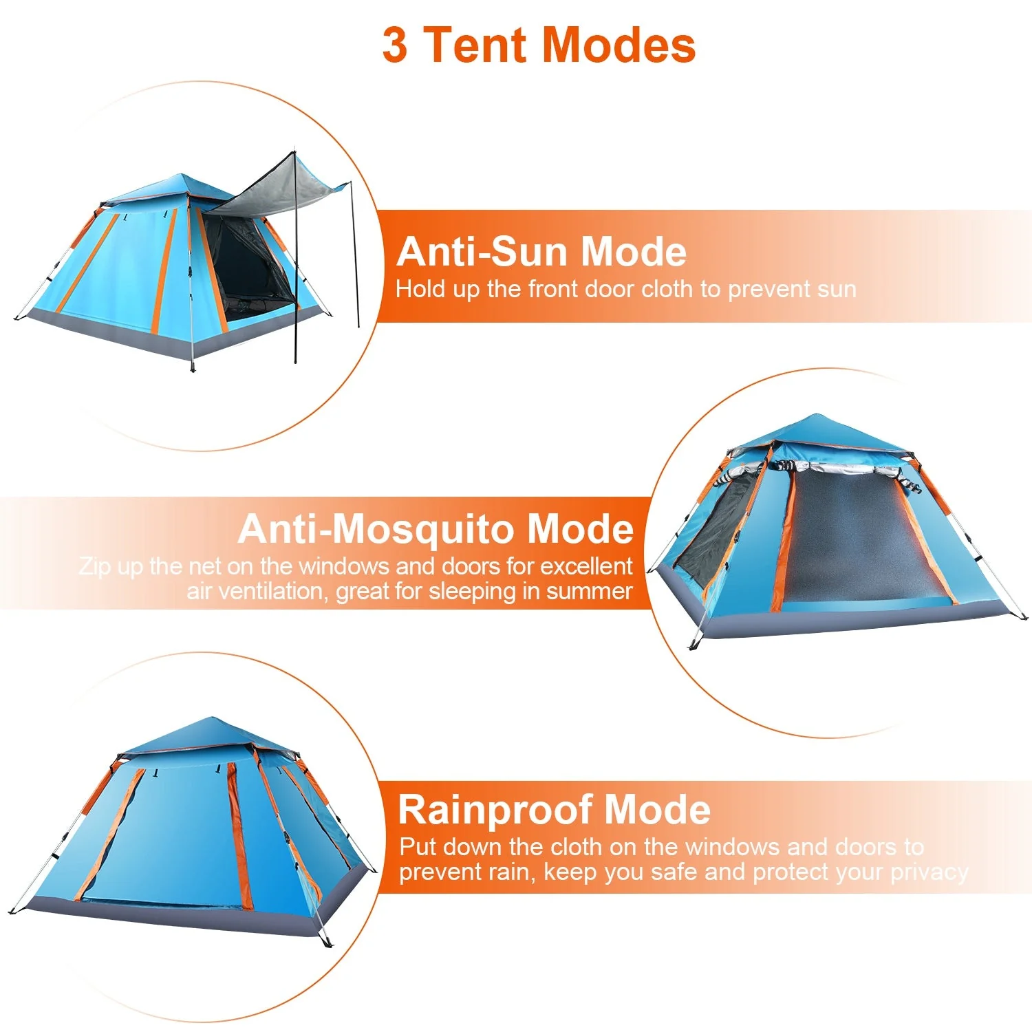GBruno 4-5 Person Camping Tent - Image 5
