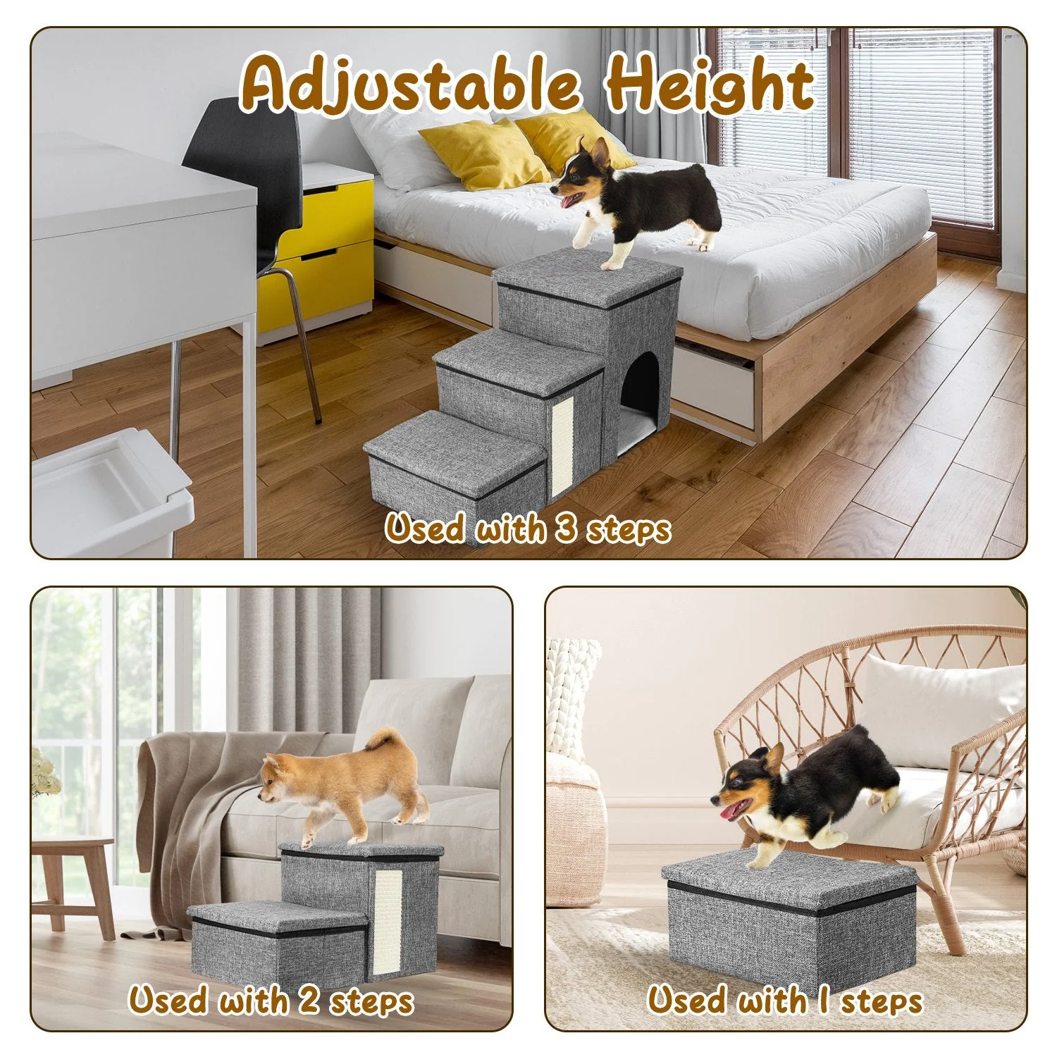 GBruno 4-IN-1 Foldable Dog/Cat Ramp Ladder - Image 3