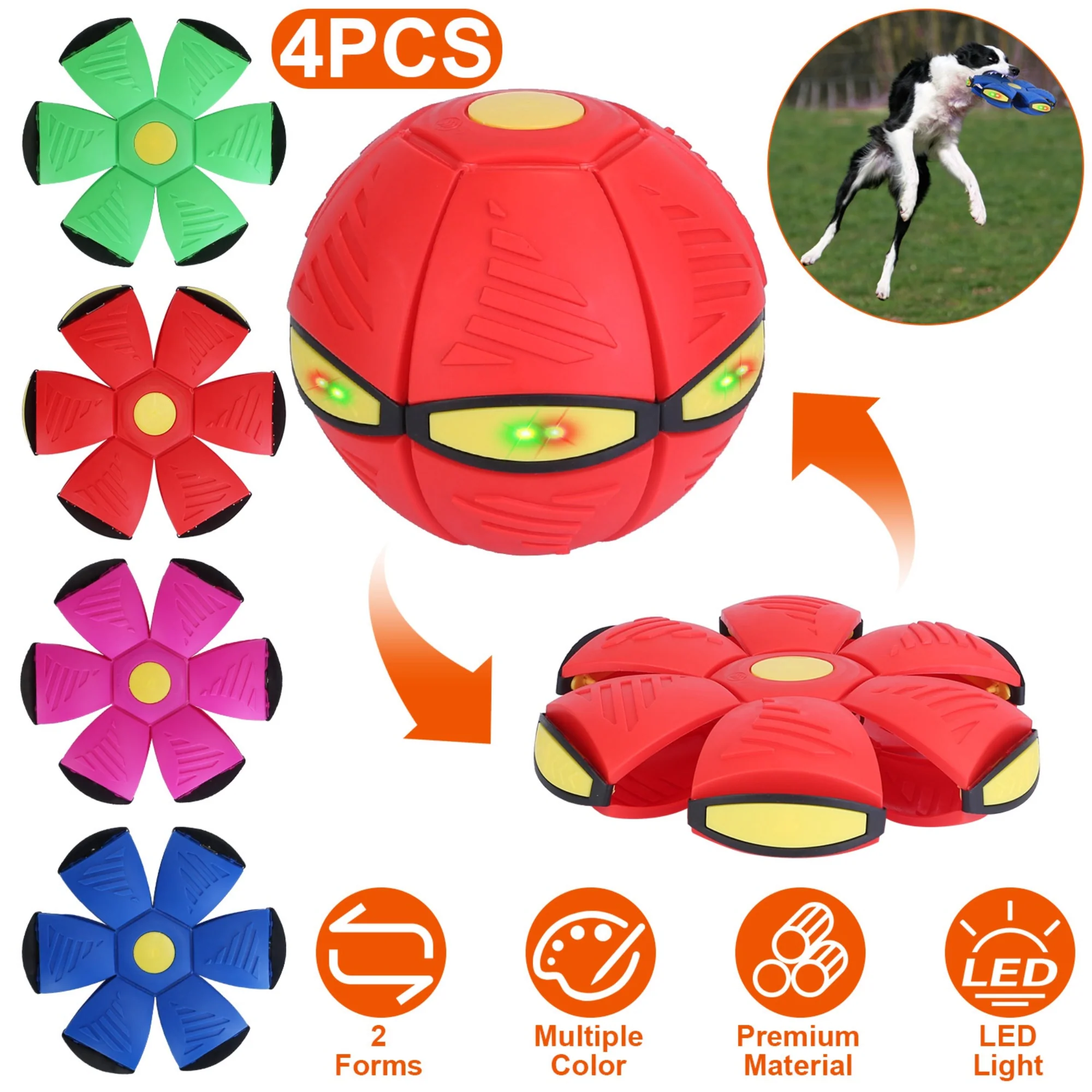 GBruno 4 Pack Flying Saucer Ball - Image 2