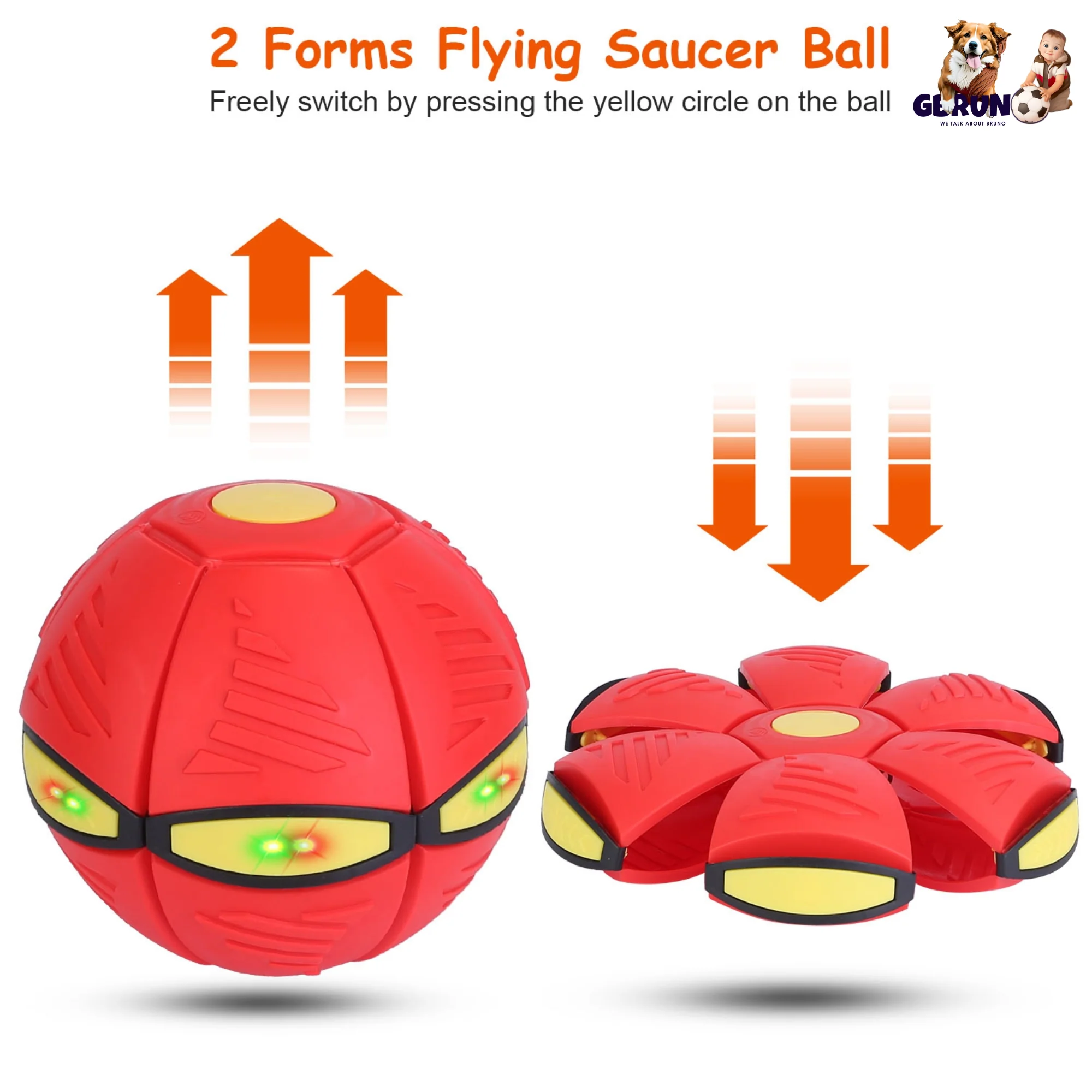 GBruno 4 Pack Flying Saucer Ball - Image 3