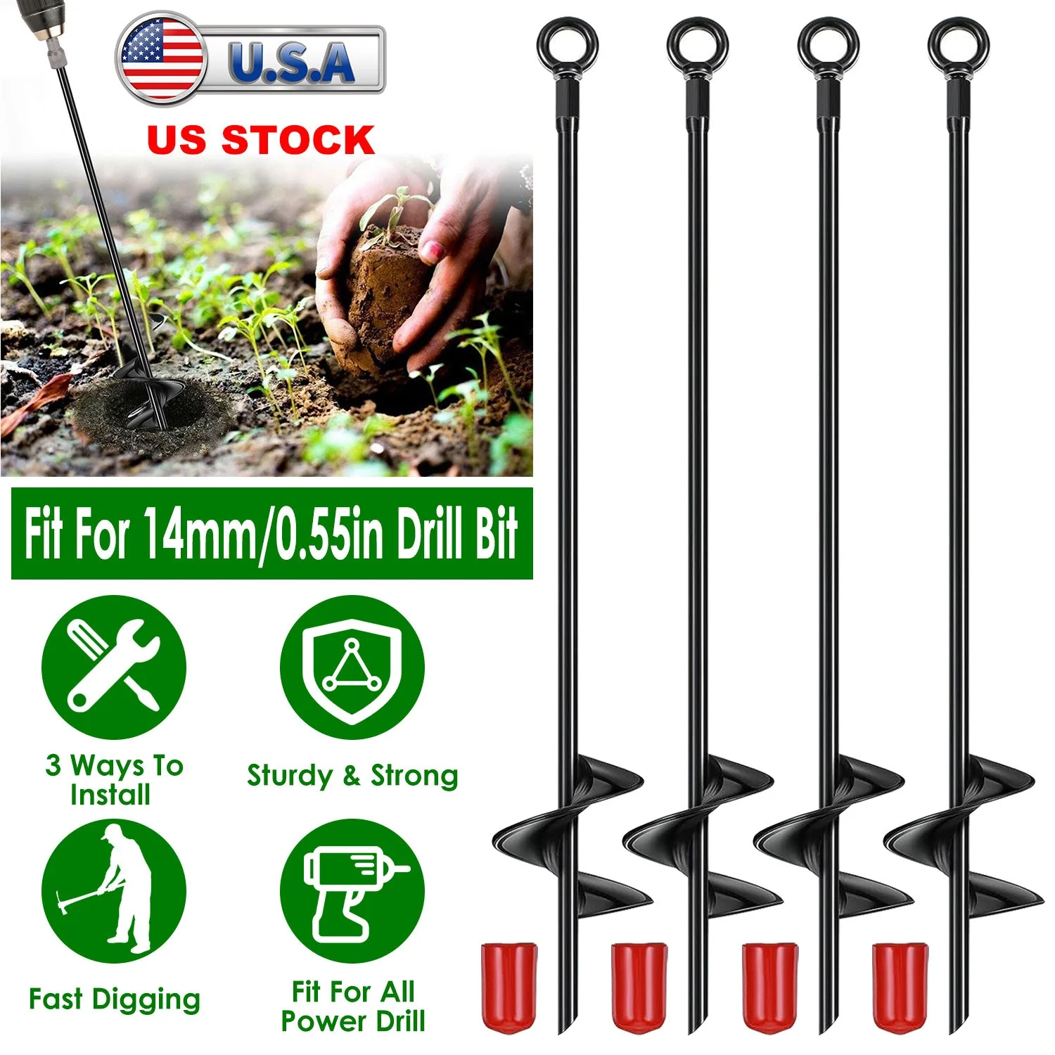 GBruno 4 Pack Heavy Duty Ground - Image 5
