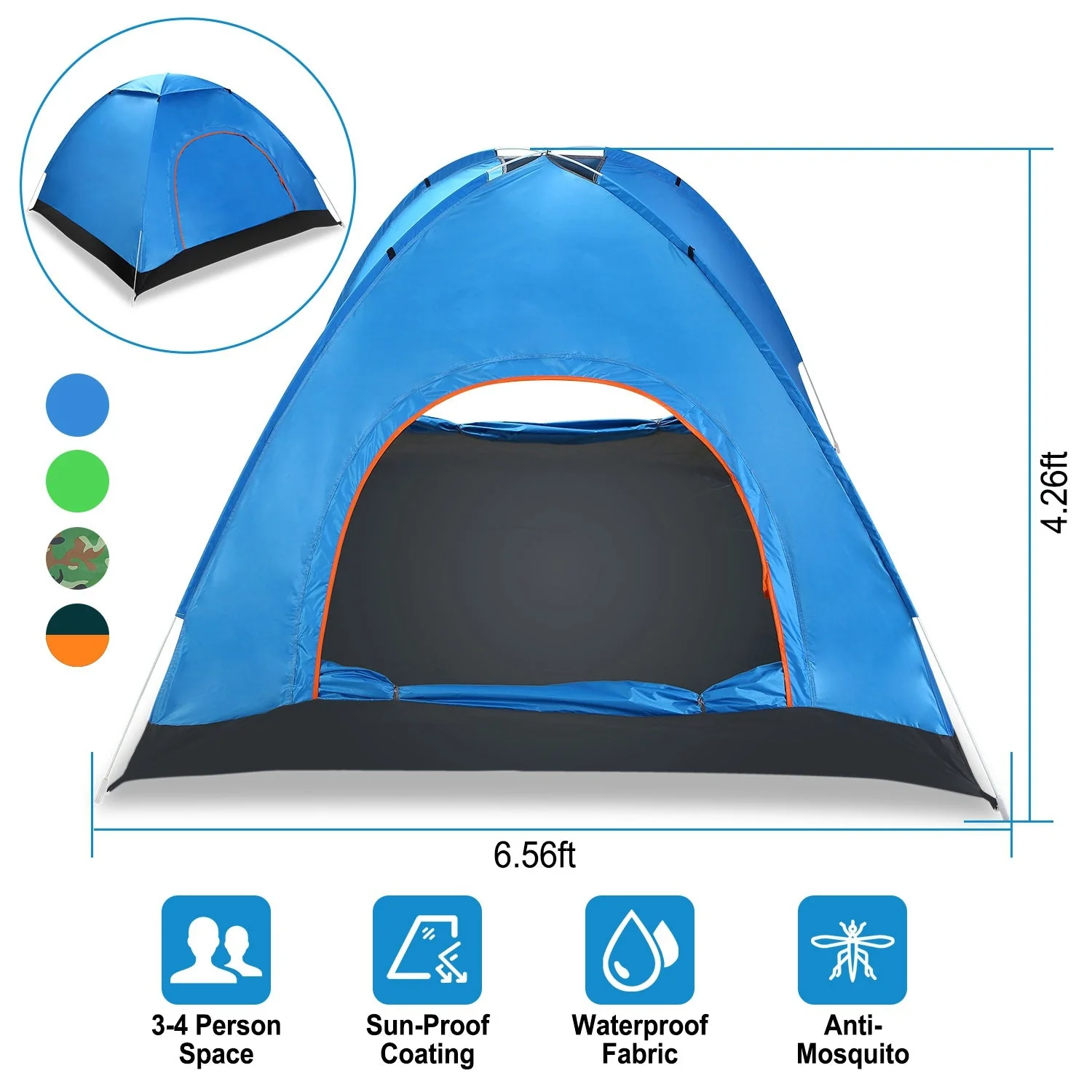 GBruno 4 Persons Camping Waterproof - Image 3