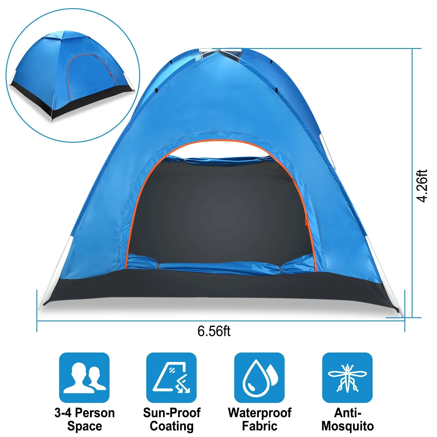 GBruno 4 Persons Camping Waterproof - Image 3