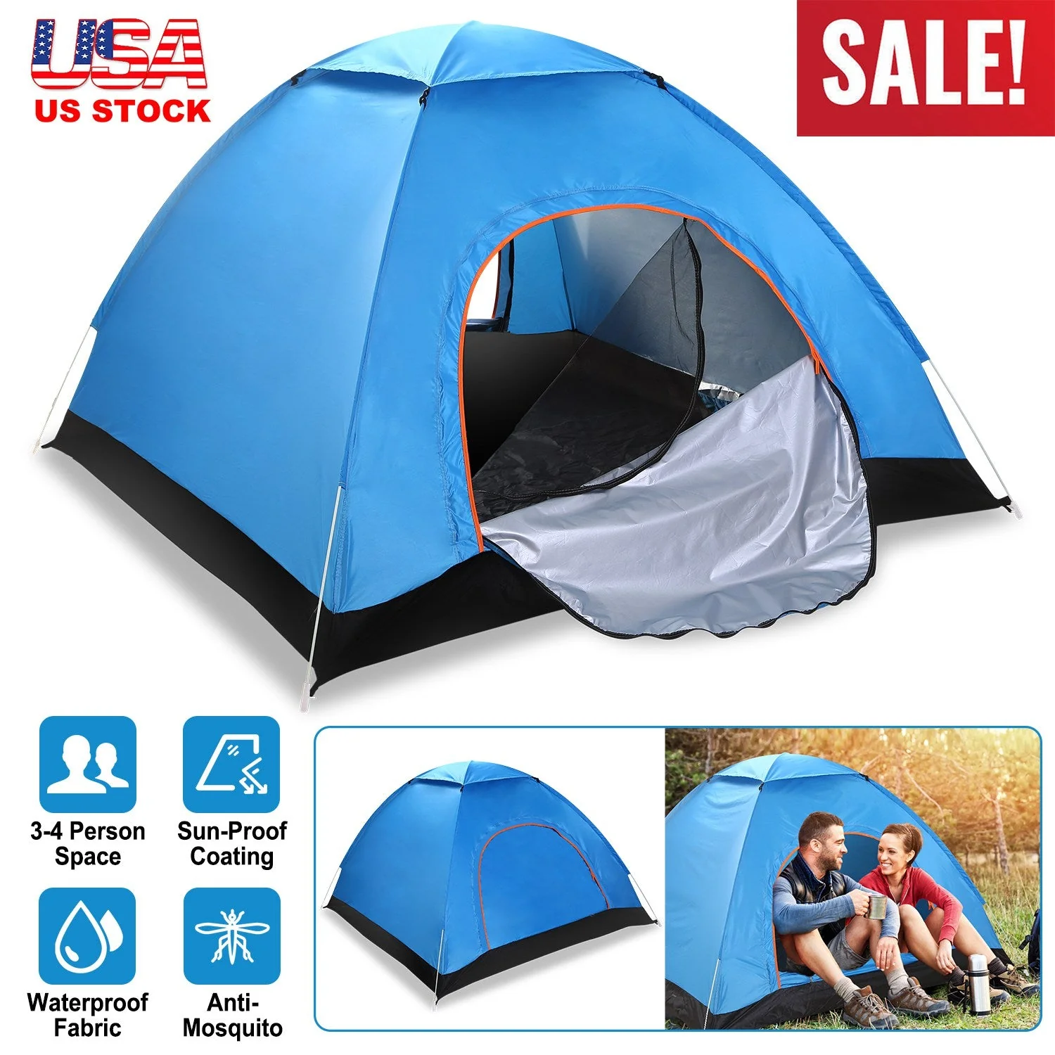 GBruno 4 Persons Camping Waterproof - Image 4