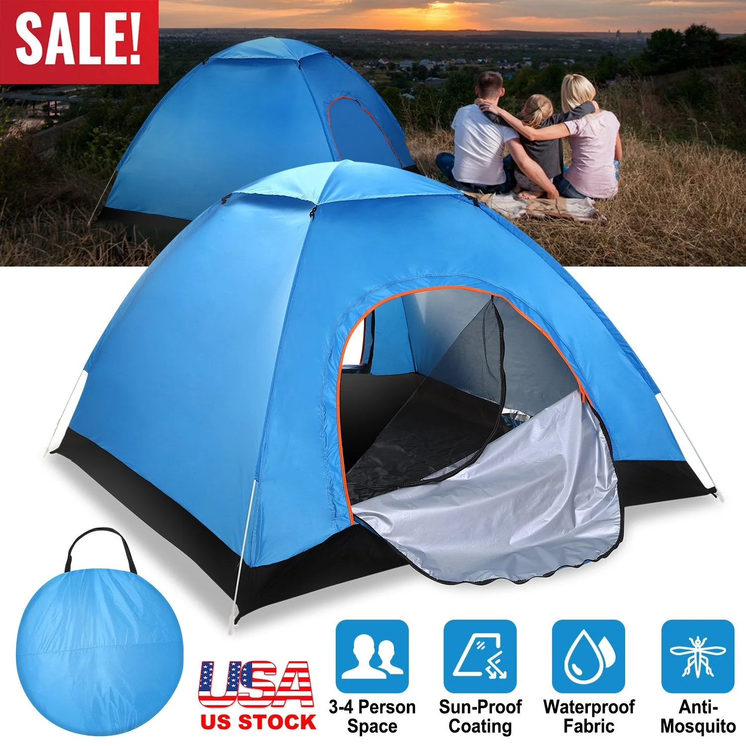 GBruno 4 Persons Camping Waterproof - Image 6