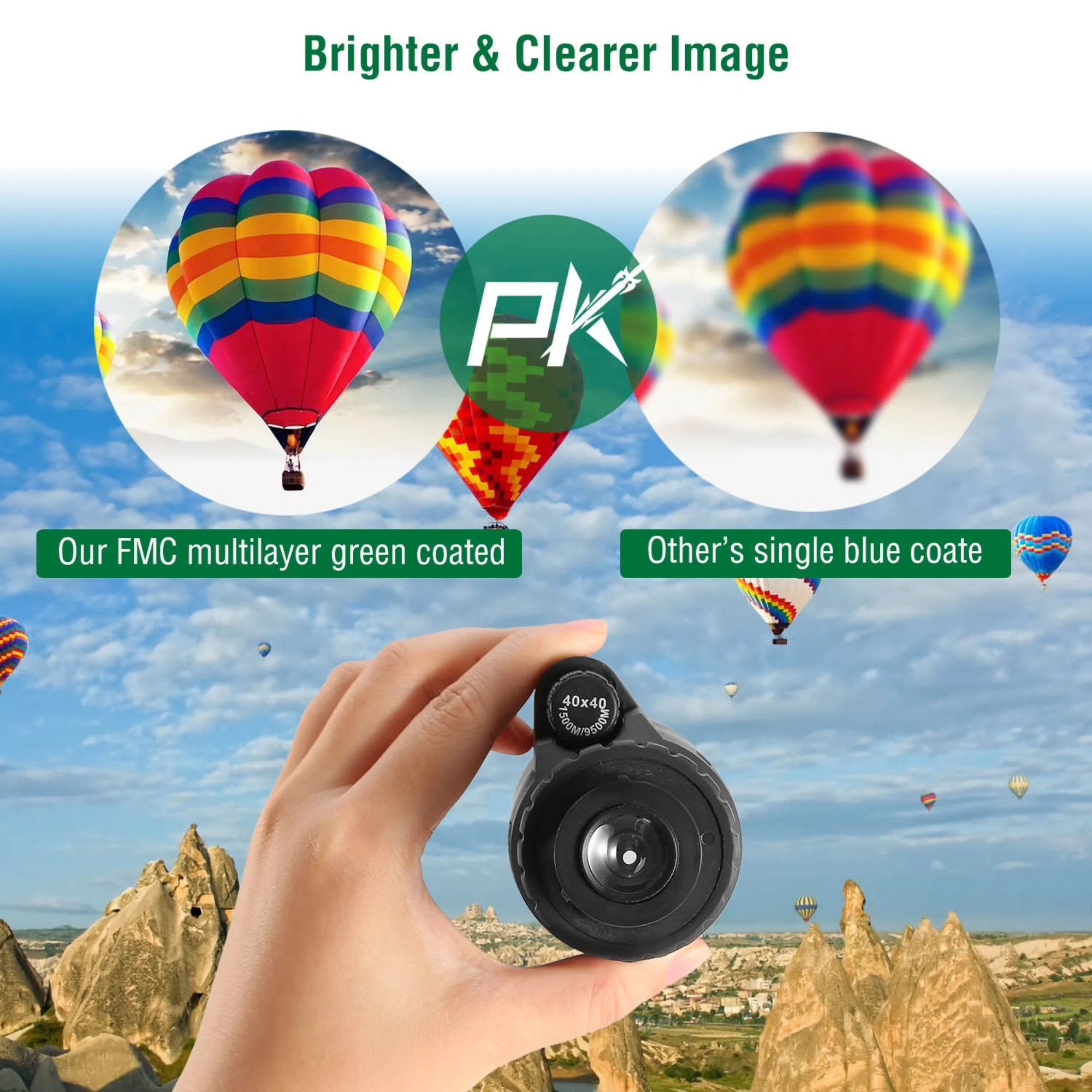GBruno 40x40 HD Optical Monocular Telescope - Image 3