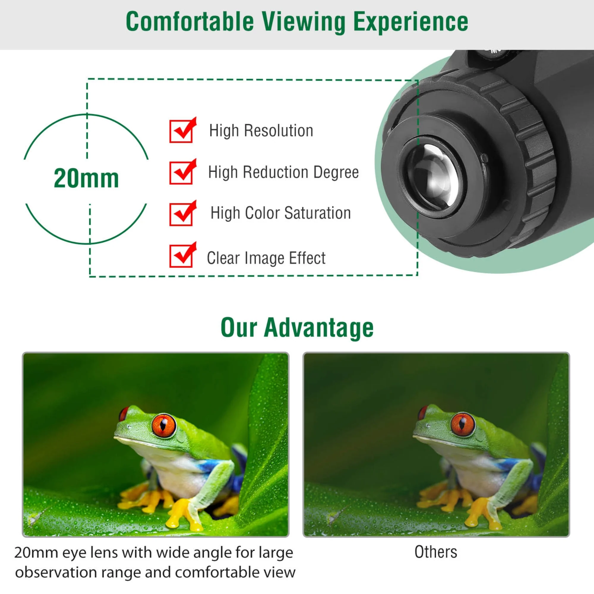 GBruno 40x40 HD Optical Monocular Telescope - Image 4