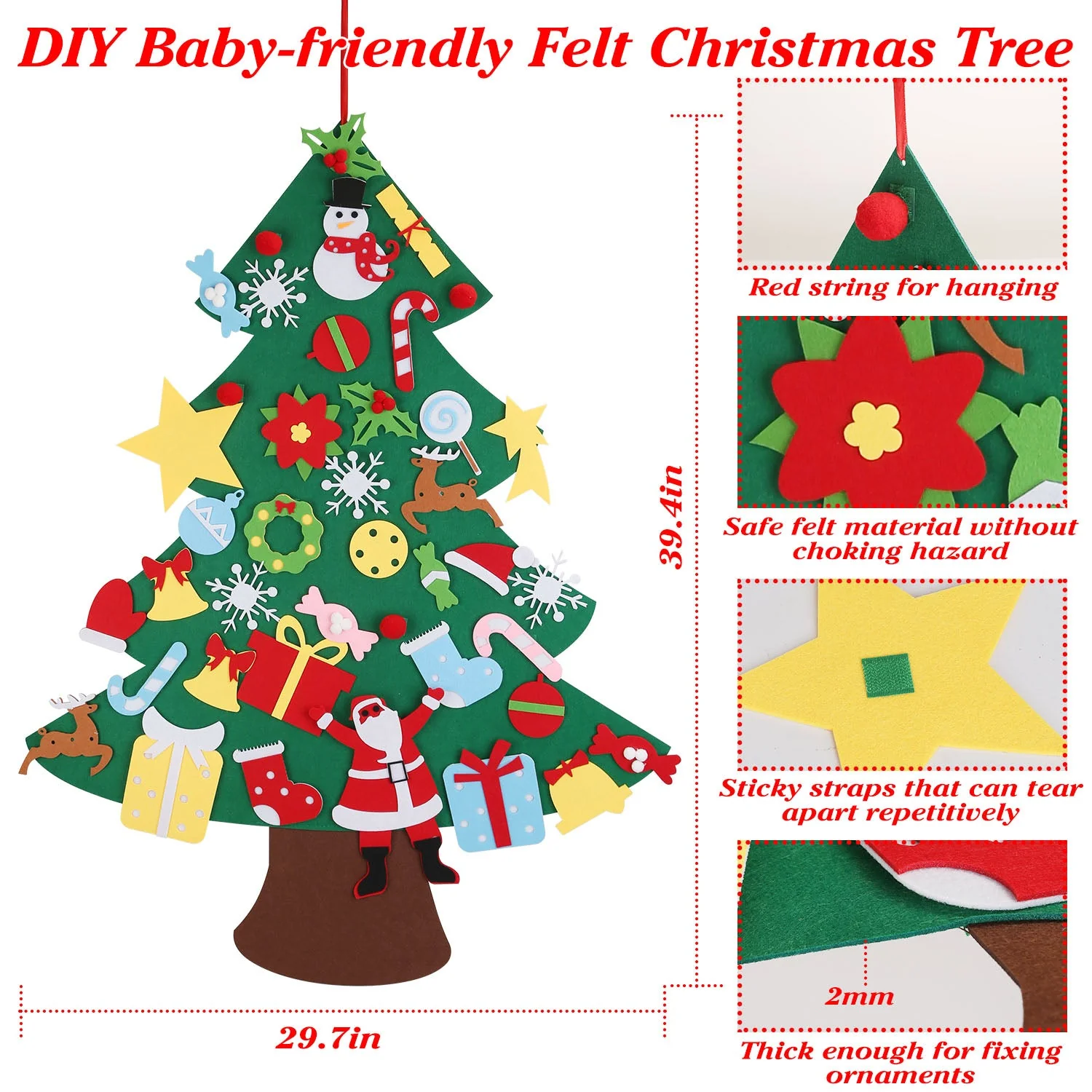 GBruno 41Pcs Detachable Ornaments for Kids - Image 4