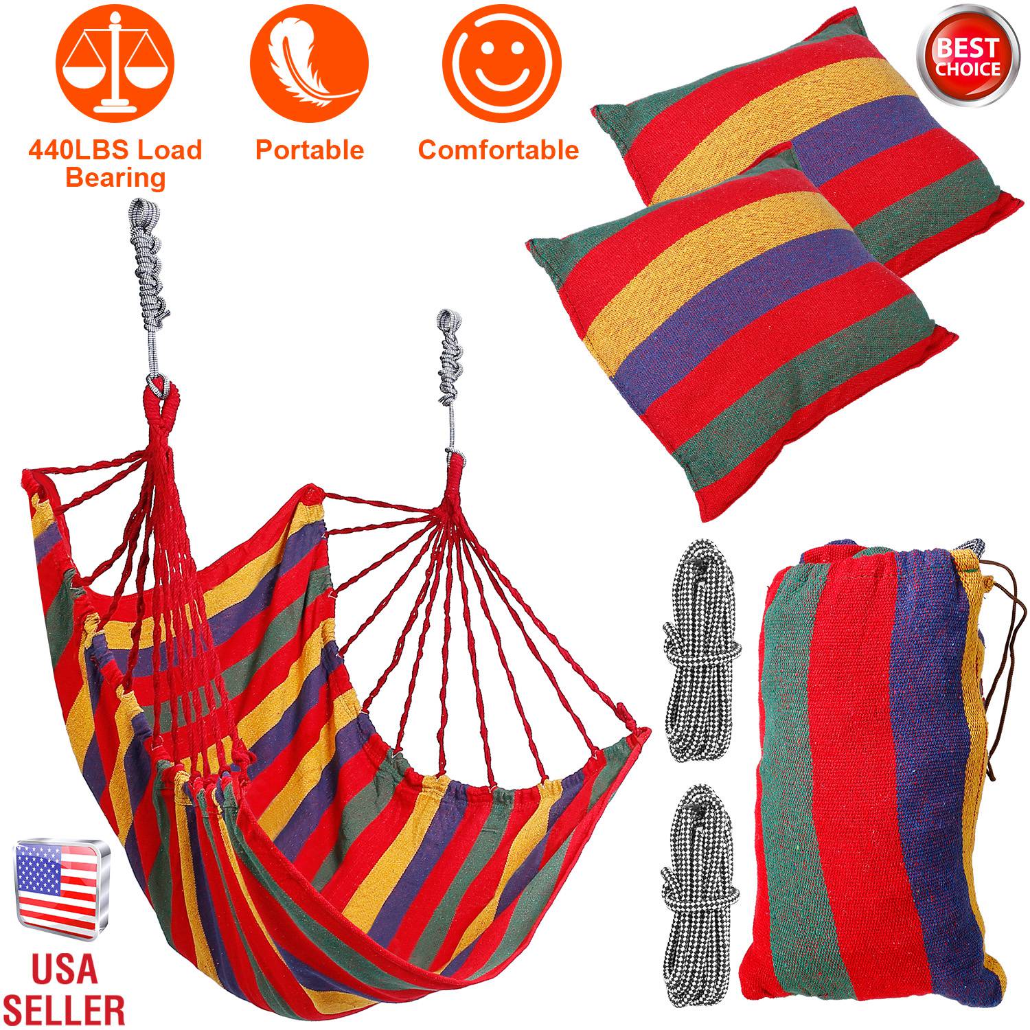 GBruno 440LBS Hammock Hanging Chair - Image 3