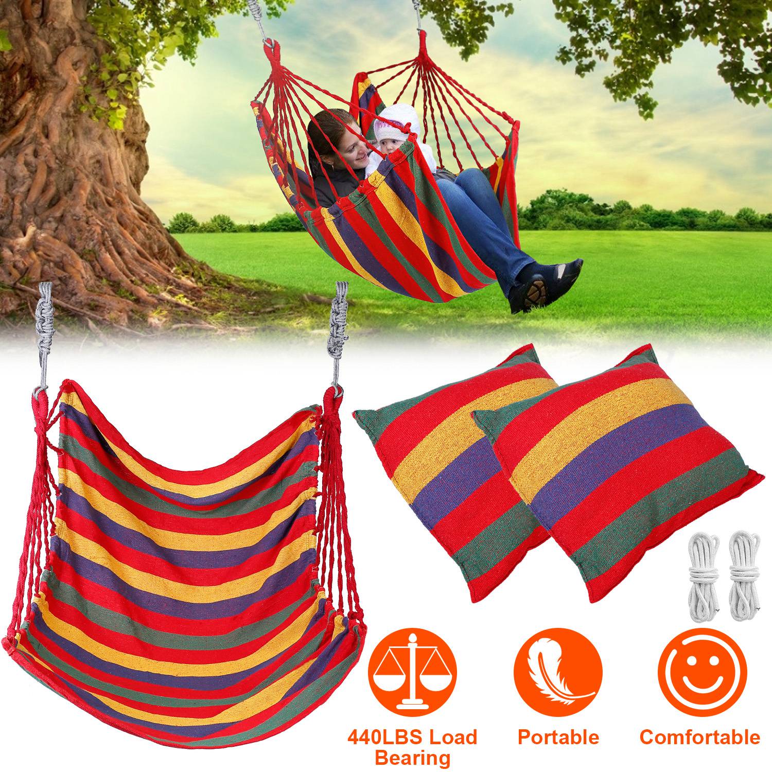 GBruno 440LBS Hammock Hanging Chair - Image 6