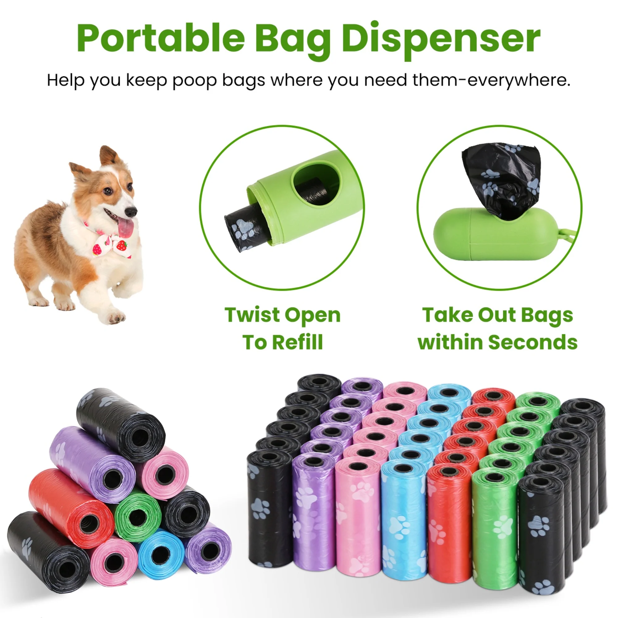 GBruno 45 Rolls 675 Count Dog Waste Bags - Image 5