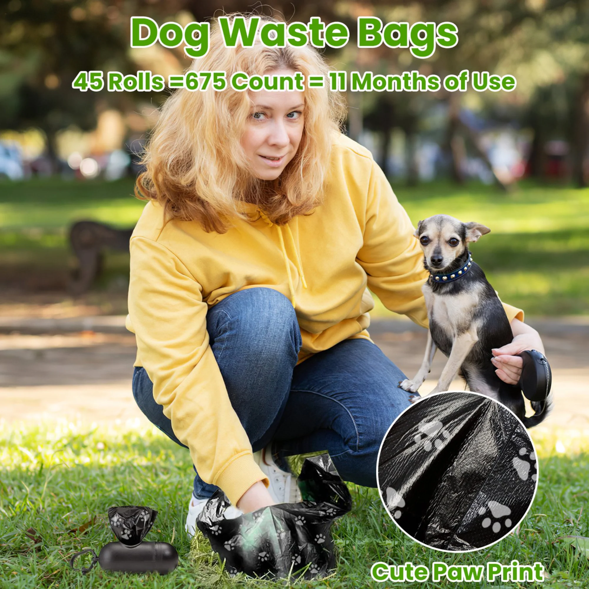 GBruno 45 Rolls 675 Count Dog Waste Bags - Image 6