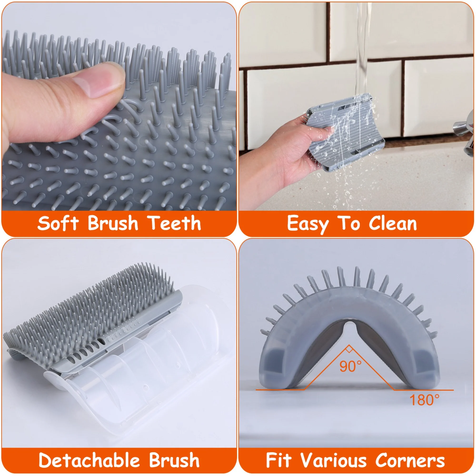 GBruno 4Pcs Cat Self Groomer - Image 3