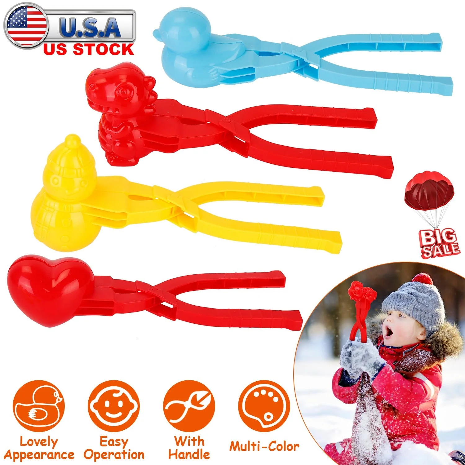 GBruno 4Pcs Snowball Makers - Image 3