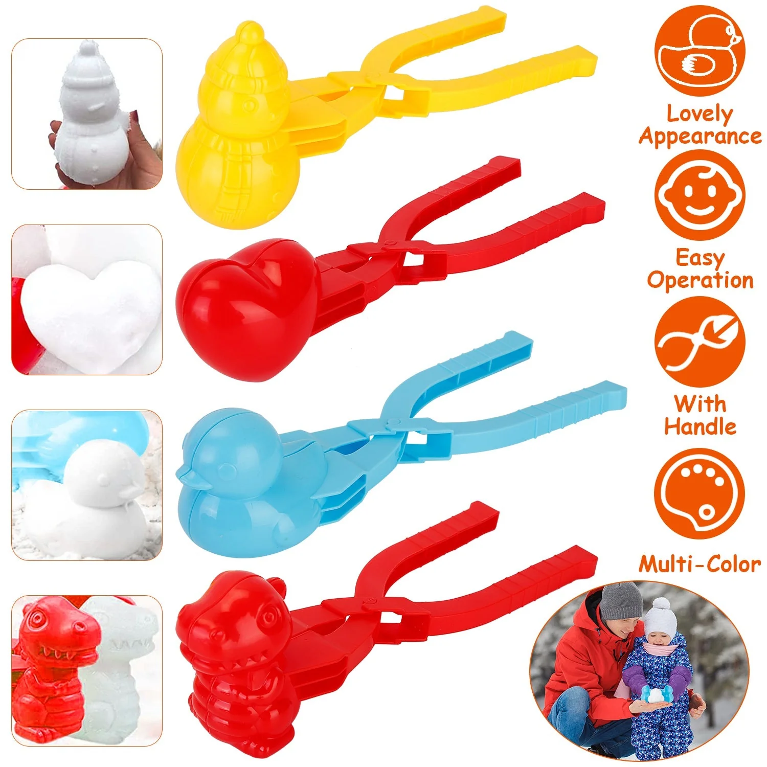 GBruno 4Pcs Snowball Makers - Image 4